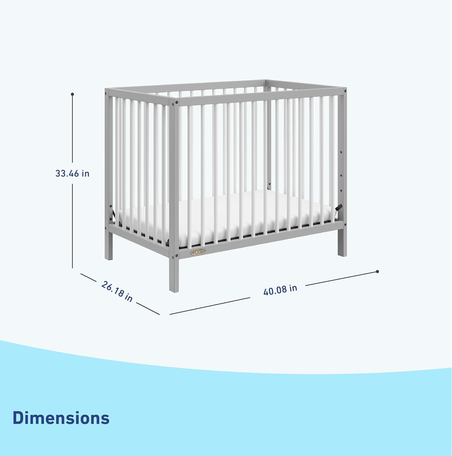 imageGraco Teddi 5in1 Convertible Crib ampamp Changer with Drawer Olive GREENGUARD Gold Certified Baby Crib Crafted from Wood Converts to Toddler Bed Daybed and FullSize BedPebble GrayWhite