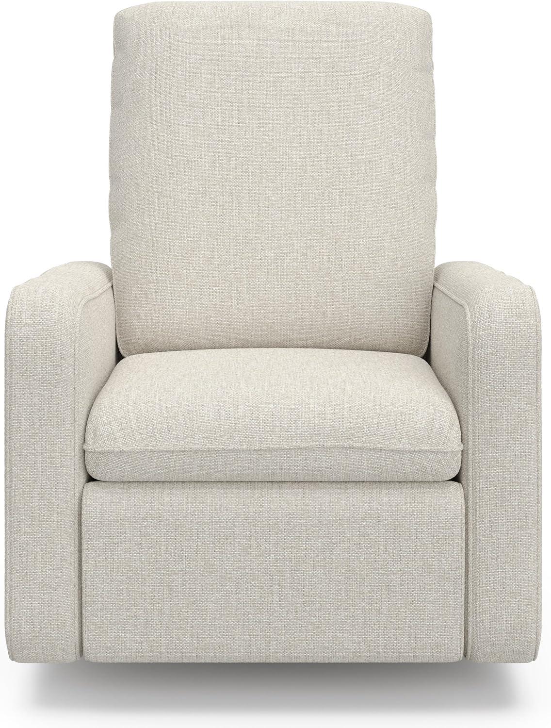 imageGraco Teddi Power Recliner Swivel Glider Ivory Boucle Electronic Power Recline USBA ampamp USBC Charger Premium Cushioning ampamp ComfortDune Basketweave