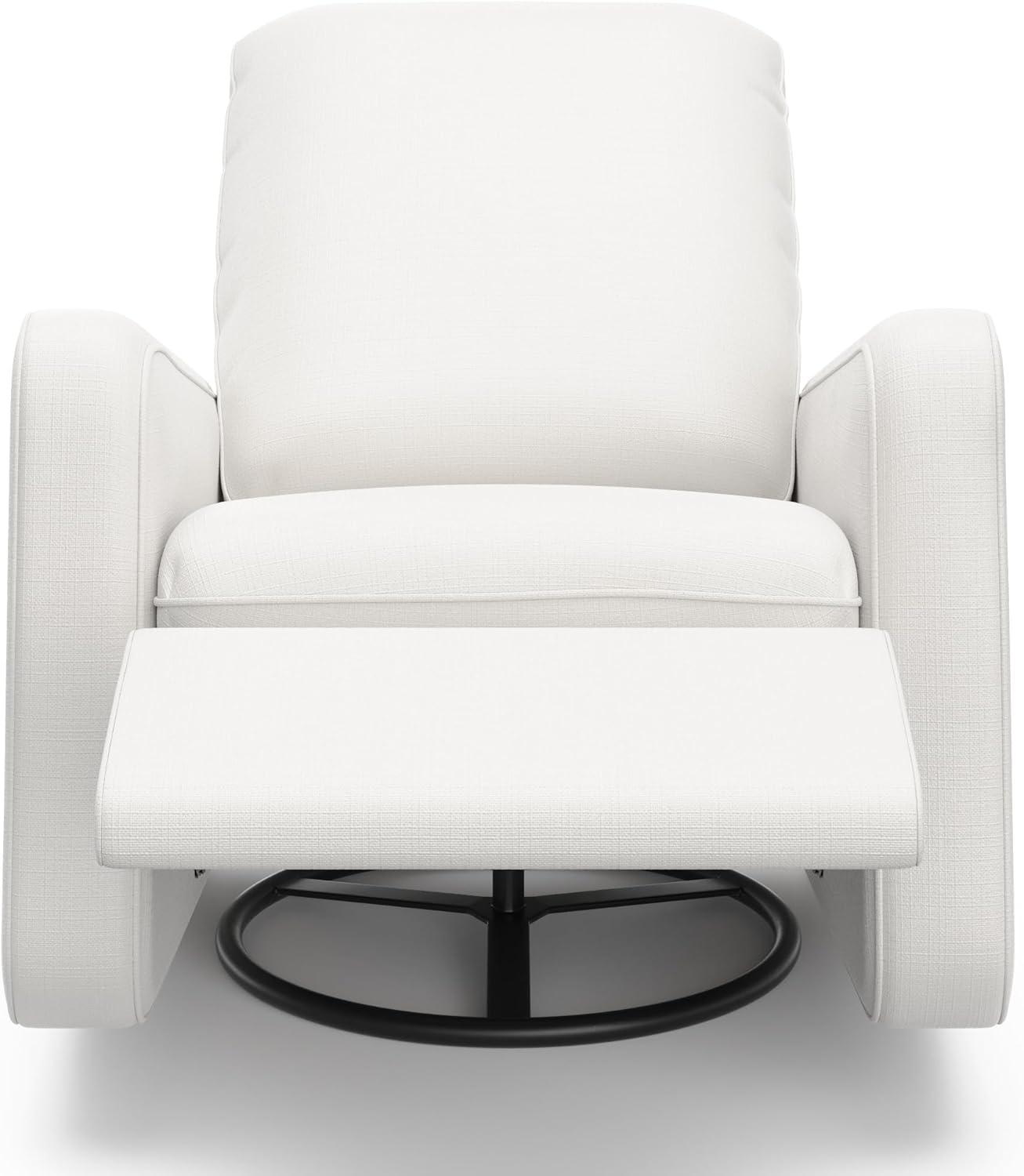 imageGraco Teddi Power Recliner Swivel Glider Ivory Boucle Electronic Power Recline USBA ampamp USBC Charger Premium Cushioning ampamp ComfortIvory Basketweave