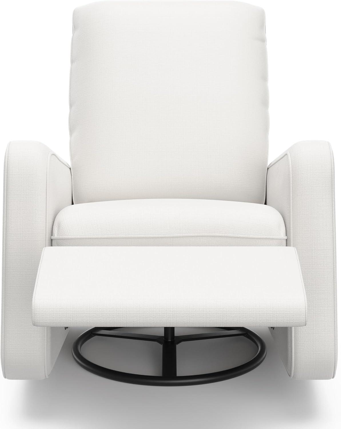 imageGraco Teddi Power Recliner Swivel Glider Ivory Boucle Electronic Power Recline USBA ampamp USBC Charger Premium Cushioning ampamp ComfortIvory Basketweave