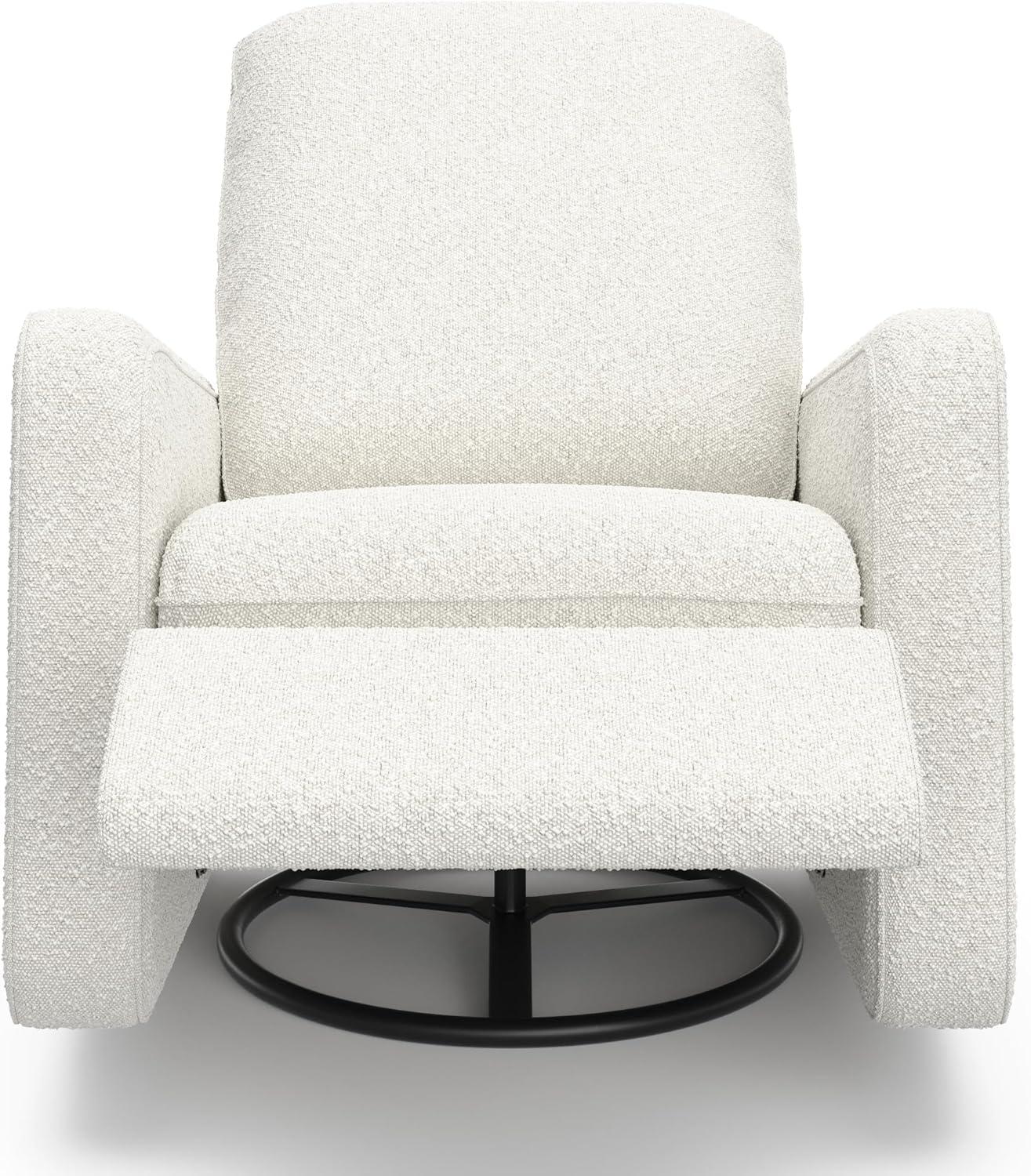 imageGraco Teddi Power Recliner Swivel Glider Ivory Boucle Electronic Power Recline USBA ampamp USBC Charger Premium Cushioning ampamp ComfortIvory Boucle