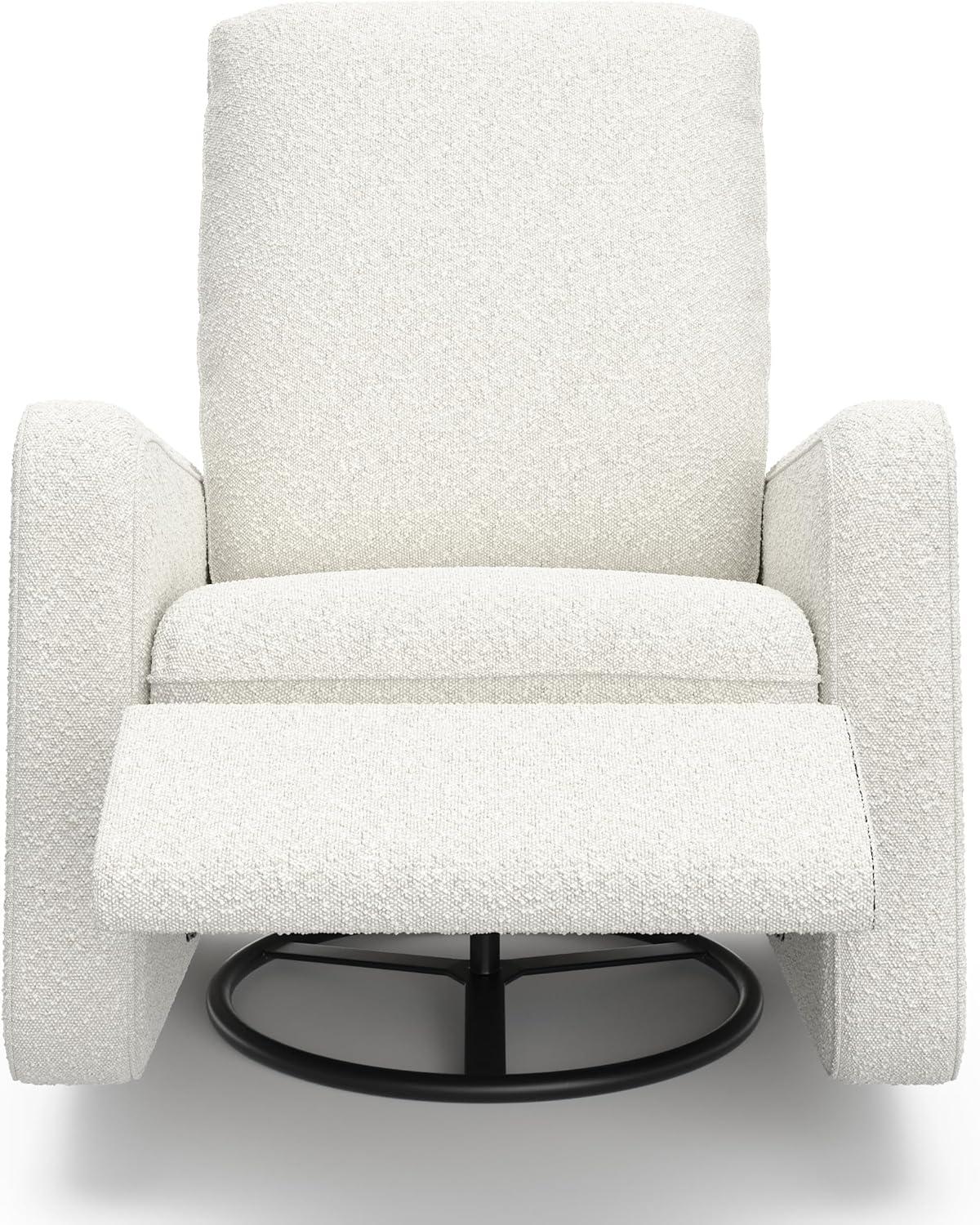 imageGraco Teddi Power Recliner Swivel Glider Ivory Boucle Electronic Power Recline USBA ampamp USBC Charger Premium Cushioning ampamp ComfortIvory Boucle