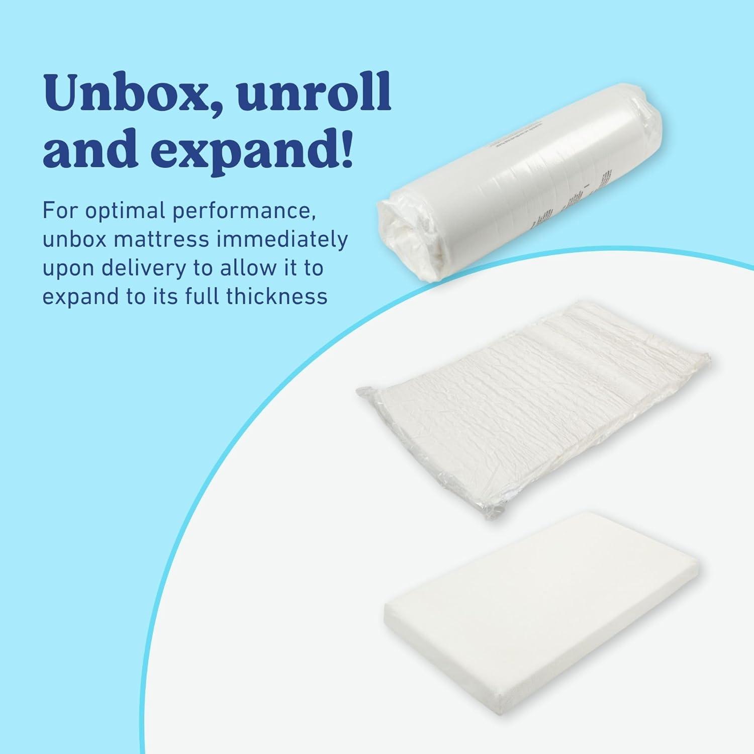 imageGraco Ultra 2in1 Premium Dual Sided Crib ampamp Toddler Mattress GREENGUARD Gold CertiPURUS Certified Foam Machine Washable Cover with 100 Waterproof Surface Fits Standard Crib ampamp Toddler BedsMattress and Protector 2PK