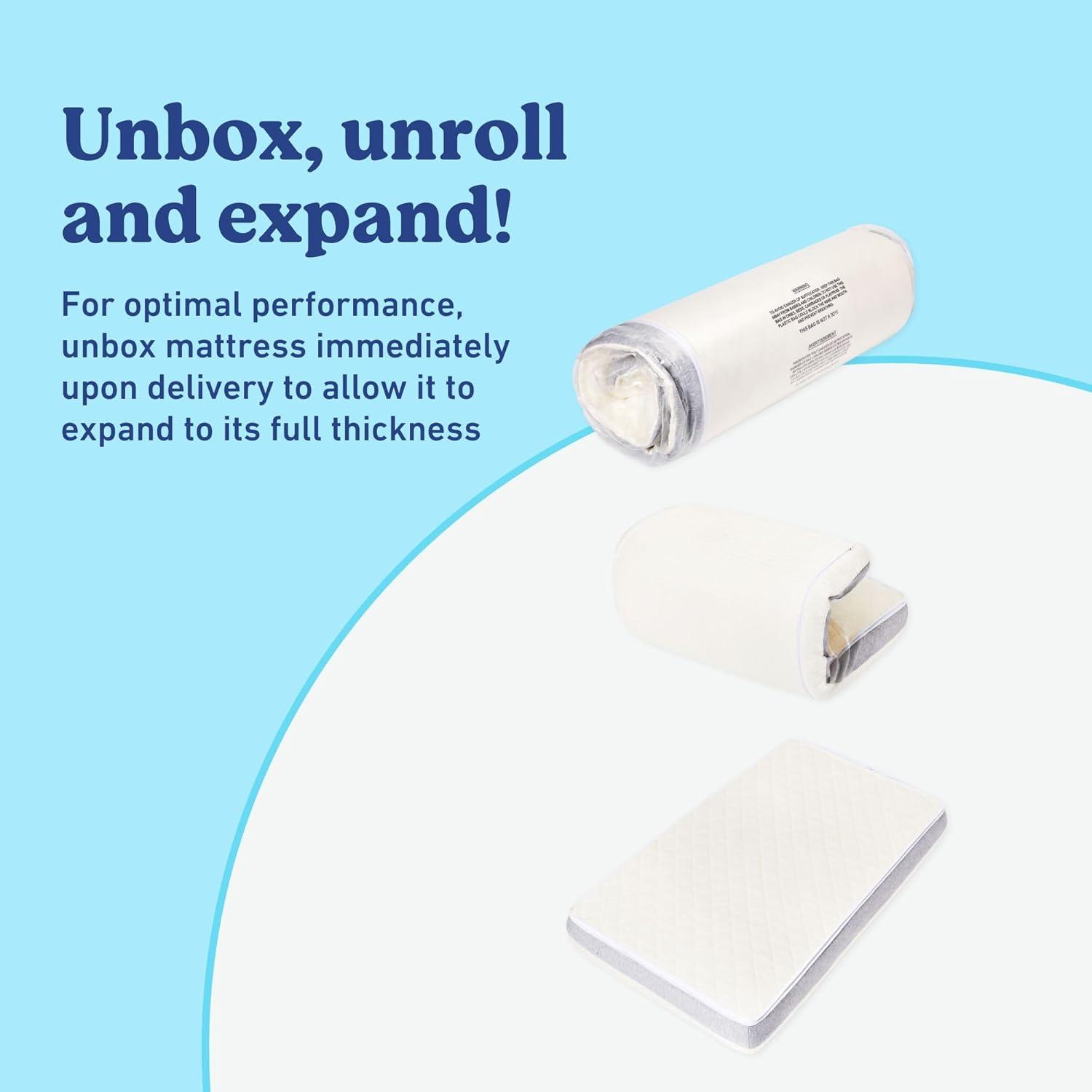 imageGraco Ultra 2in1 Premium Dual Sided Crib ampamp Toddler Mattress GREENGUARD Gold CertiPURUS Certified Foam Machine Washable Cover with 100 Waterproof Surface Fits Standard Crib ampamp Toddler BedsUltra