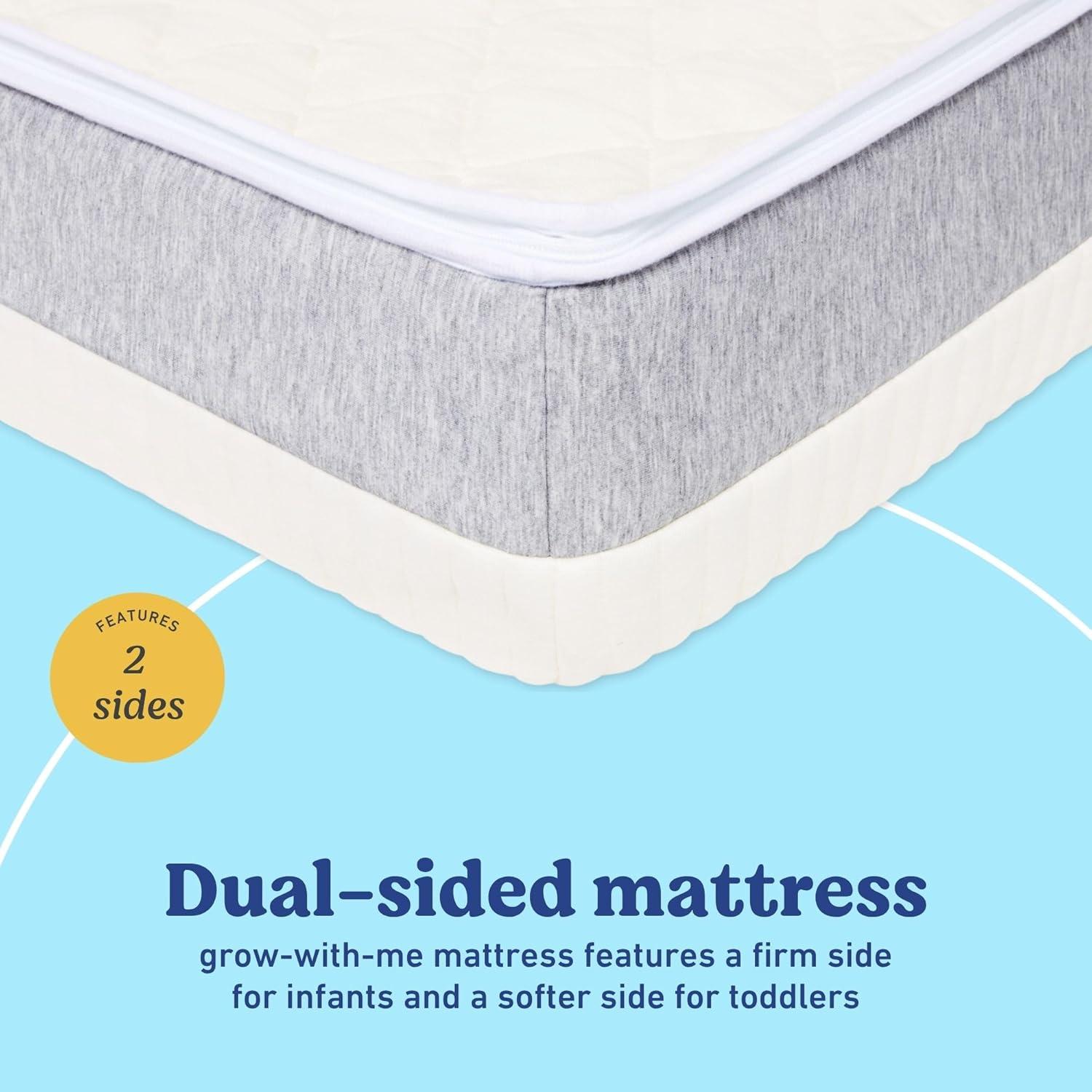 imageGraco Ultra 2in1 Premium Dual Sided Crib ampamp Toddler Mattress GREENGUARD Gold CertiPURUS Certified Foam Machine Washable Cover with 100 Waterproof Surface Fits Standard Crib ampamp Toddler BedsUltra