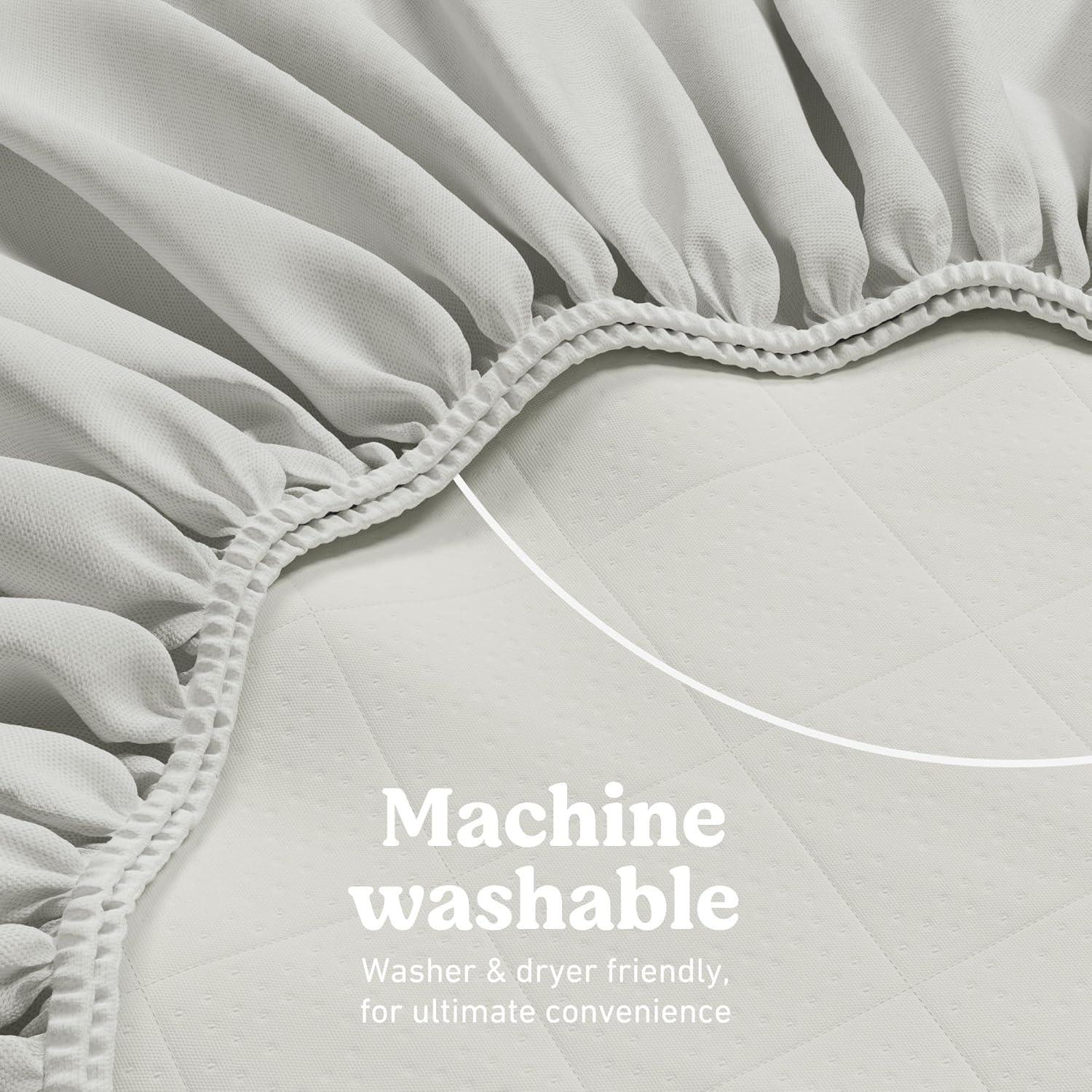 imageGraco Ultra 2in1 Premium Dual Sided Crib ampamp Toddler Mattress GREENGUARD Gold CertiPURUS Certified Foam Machine Washable Cover with 100 Waterproof Surface Fits Standard Crib ampamp Toddler BedsMattress and Protector 2PK