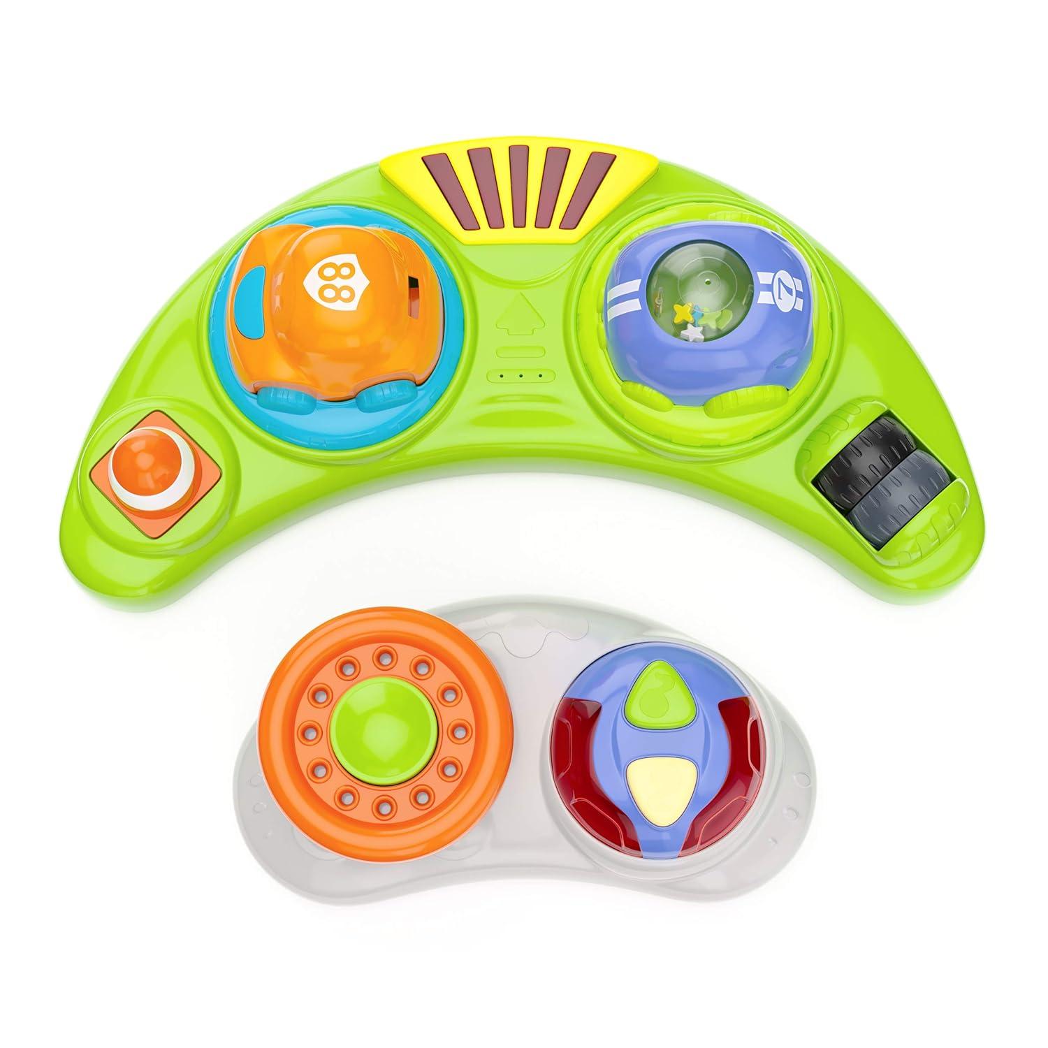 imageStorkcraft 3in1 Activity Walker and Rocker with Jumping Board Feeding Tray Interactive Toy Tray for Toddlers Infants BlueGrayGreen