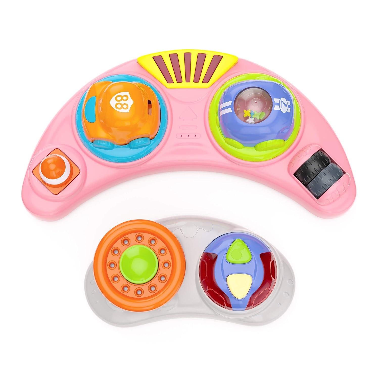 imageStorkcraft 3in1 Activity Walker and Rocker with Jumping Board Feeding Tray Interactive Toy Tray for Toddlers Infants BlueGrayPink