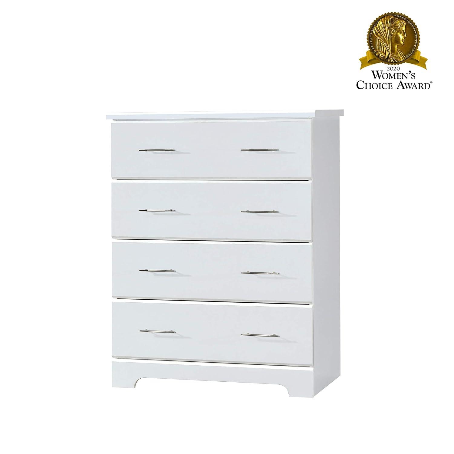 imageStorkcraft Brookside 6Drawer Dresser White GREENGUARD Gold Certified White Dresser for Bedroom Kids ampamp Nursery Storage Chest Safety Interlocking Drawers PreInstalled Tracks Kids ChestWhite