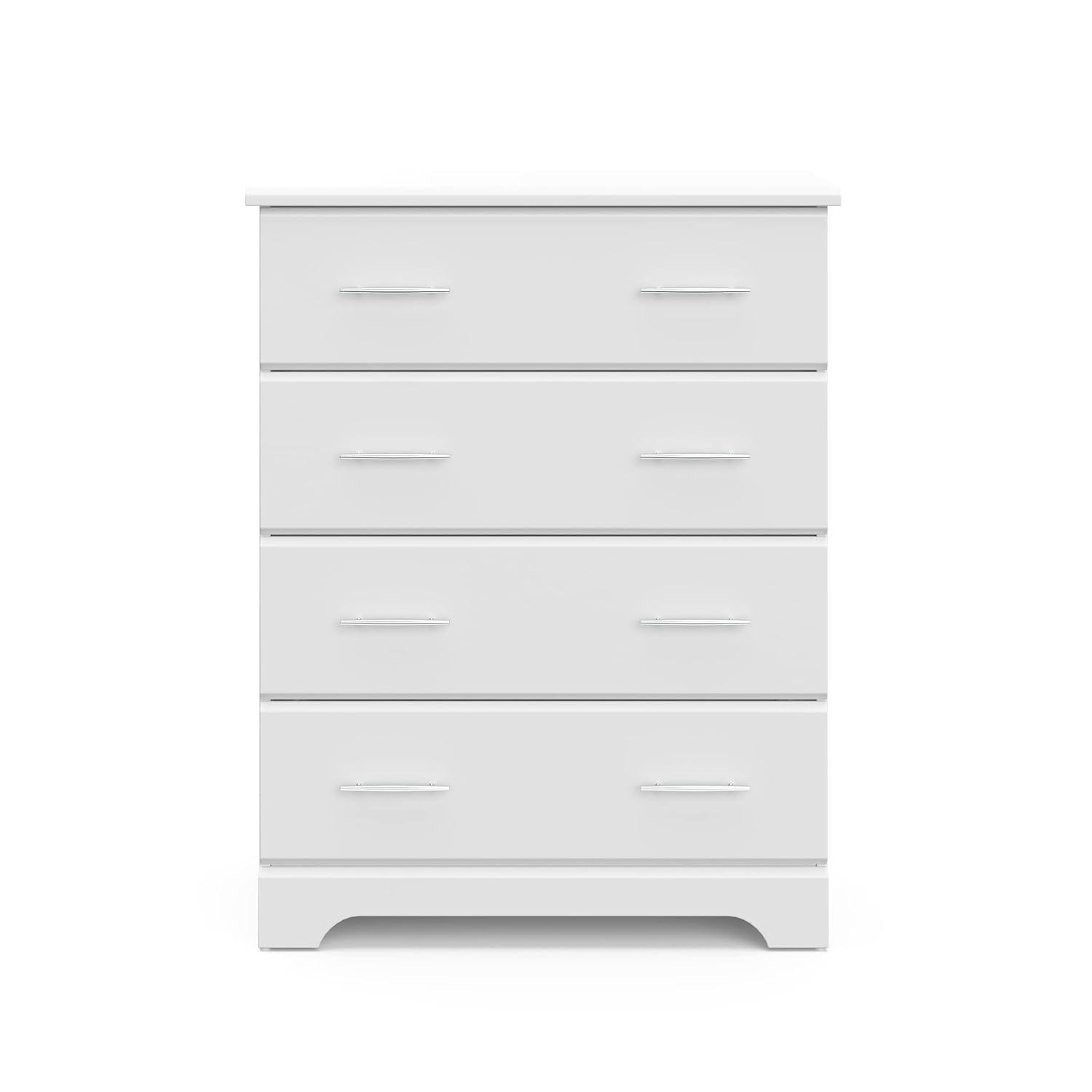 imageStorkcraft Brookside 6Drawer Dresser White GREENGUARD Gold Certified White Dresser for Bedroom Kids ampamp Nursery Storage Chest Safety Interlocking Drawers PreInstalled Tracks Kids ChestWhite