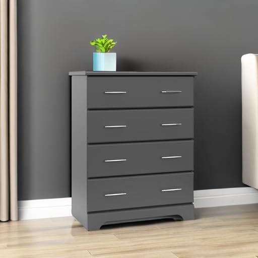 imageStorkcraft Brookside 6Drawer Dresser White GREENGUARD Gold Certified White Dresser for Bedroom Kids ampamp Nursery Storage Chest Safety Interlocking Drawers PreInstalled Tracks Kids ChestGrey