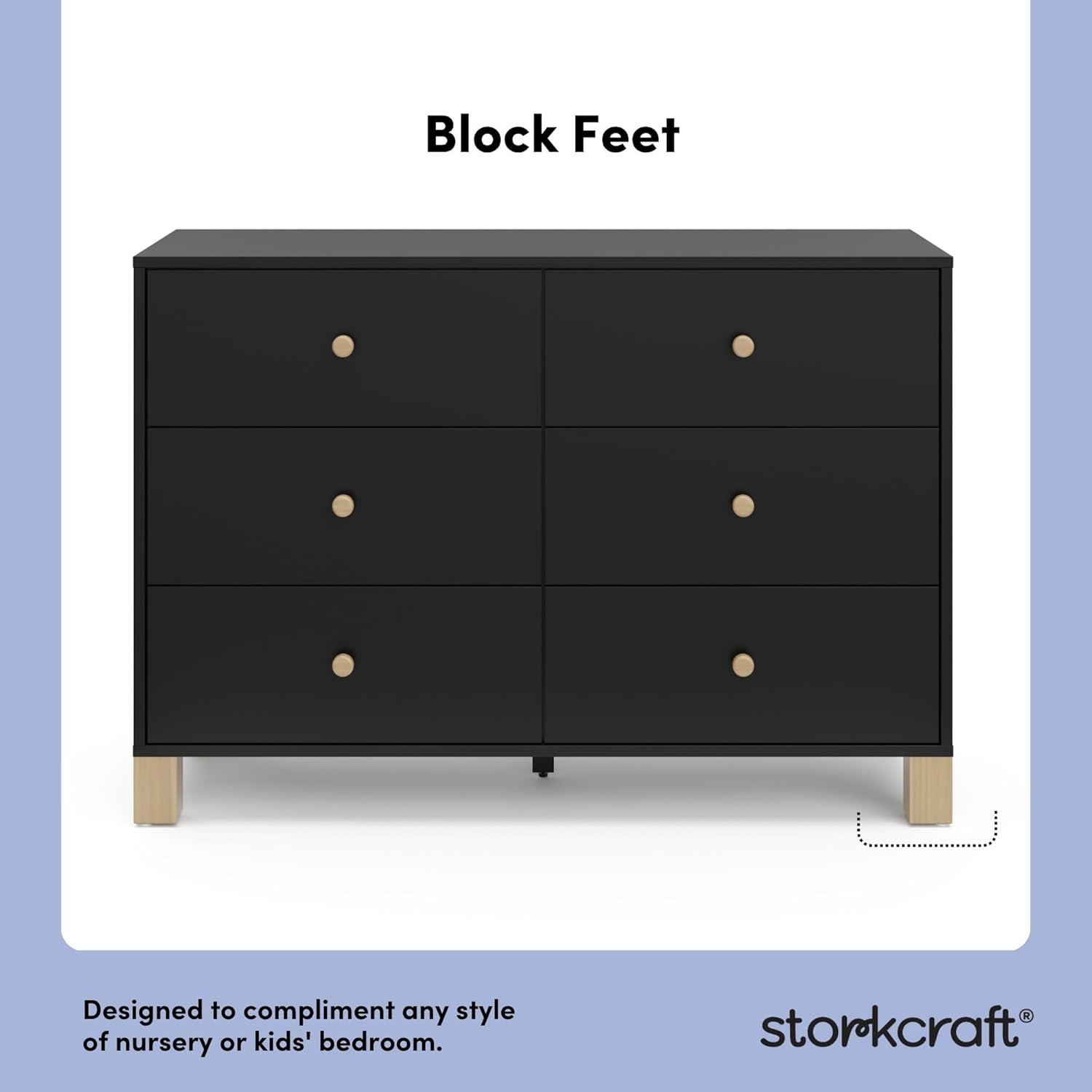 imageStorkcraft California 3Drawer Chest with Removable Changing Topper Olive with Driftwood GREENGUARD Gold Certified Interlocking Drawer System PreInstalled Tracks Easy AssemblyBlack With Driftwood
