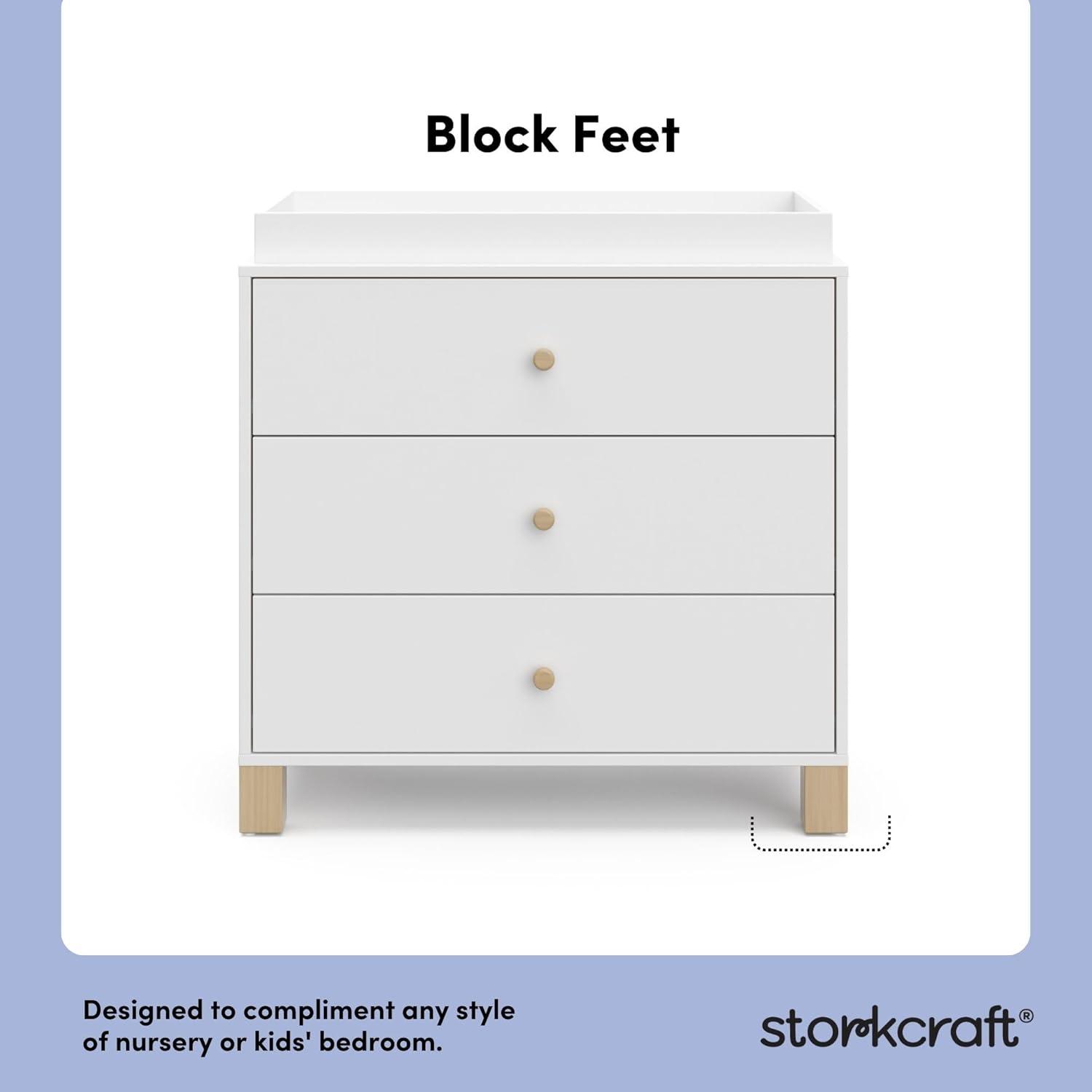 imageStorkcraft California 3Drawer Chest with Removable Changing Topper Olive with Driftwood GREENGUARD Gold Certified Interlocking Drawer System PreInstalled Tracks Easy AssemblyWhite With Driftwood