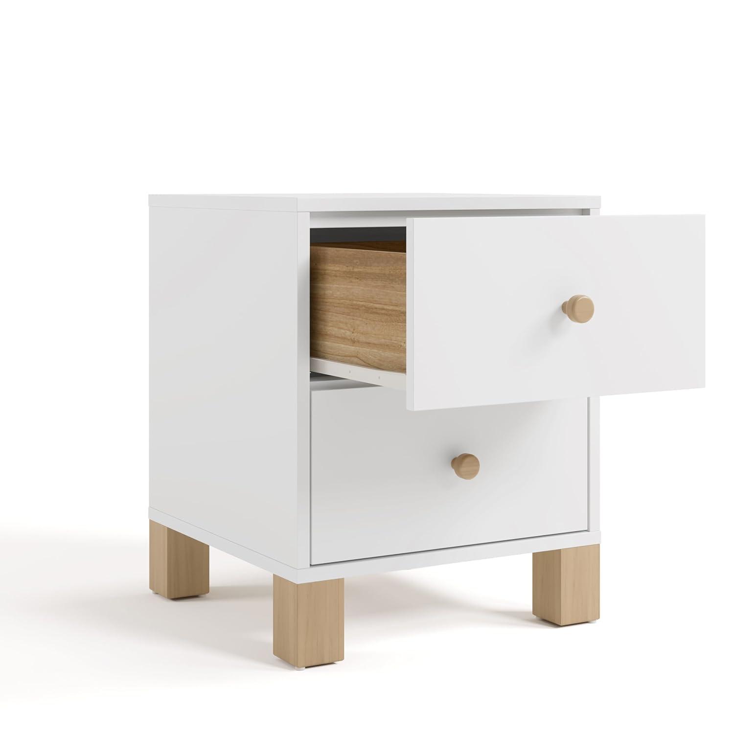 imageStorkcraft California 3Drawer Chest with Removable Changing Topper Olive with Driftwood GREENGUARD Gold Certified Interlocking Drawer System PreInstalled Tracks Easy AssemblyWhite With Driftwood