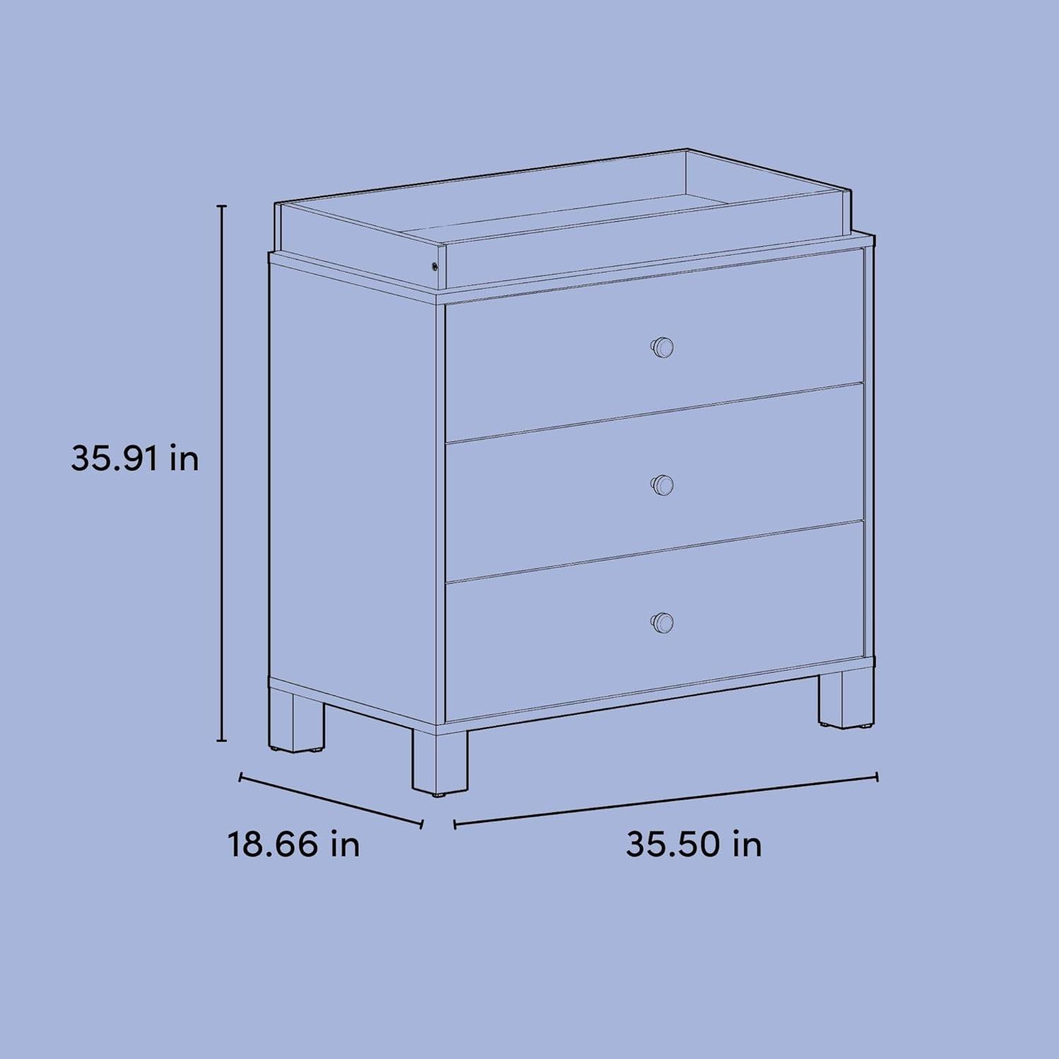 imageStorkcraft California 3Drawer Chest with Removable Changing Topper Olive with Driftwood GREENGUARD Gold Certified Interlocking Drawer System PreInstalled Tracks Easy AssemblyWhite With Driftwood