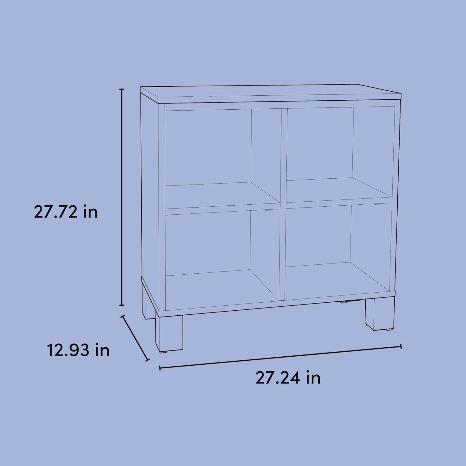 imageStorkcraft California Cube Organizer Bookcase Olive with Driftwood GREENGUARD Gold Certified Book Shelf for Kids Premium Wooden CubbiesSage With Driftwoode