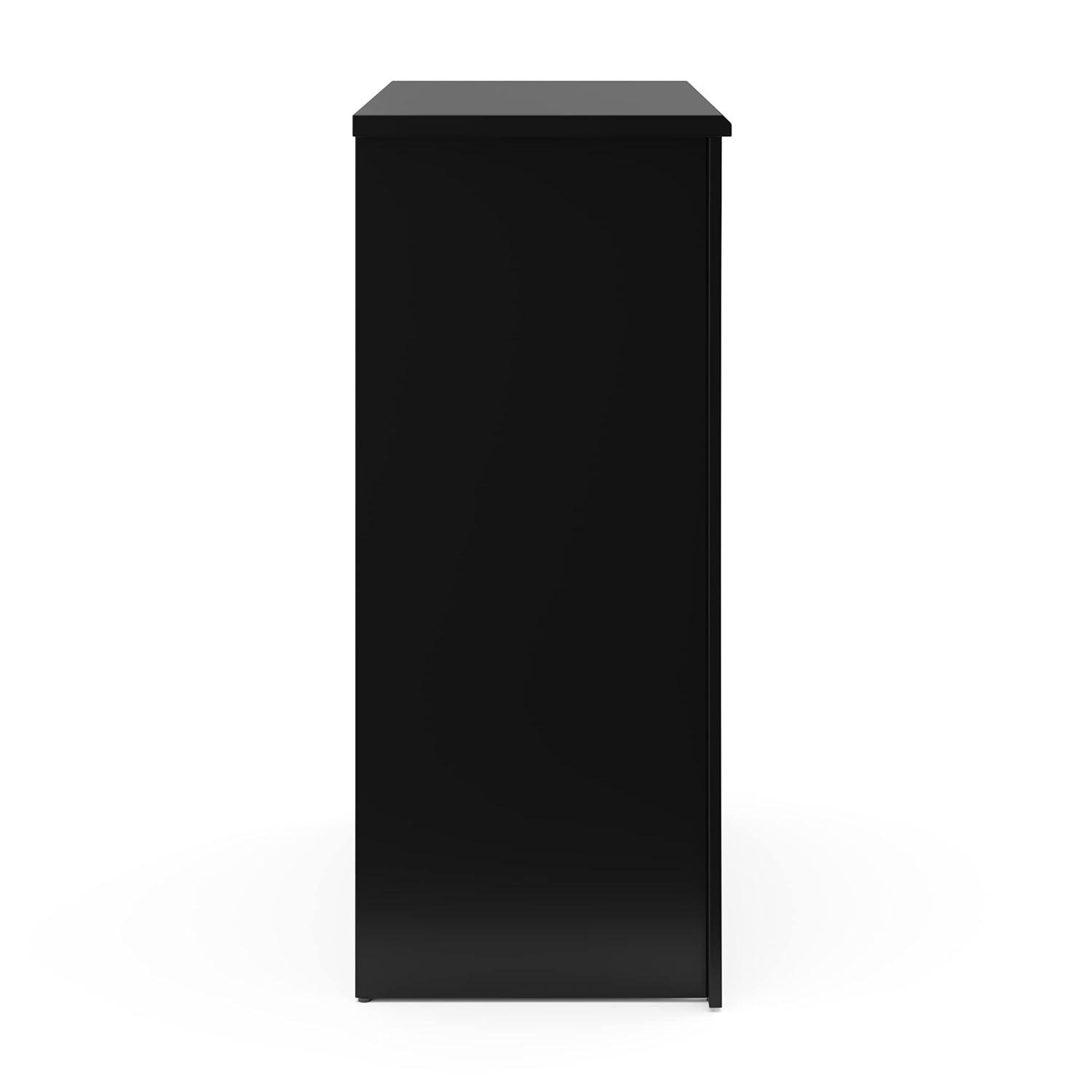 imageStorkcraft Crescent 6Drawer Dresser White GREENGUARD Gold Certified White Dresser for Bedroom Kids ampamp Nursery Storage Chest Safety Interlocking Drawers PreInstalled Tracks Kids ChestBlack