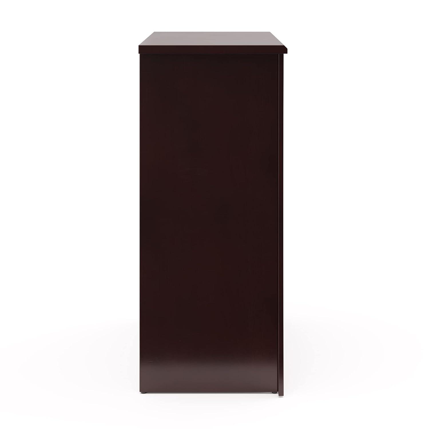 imageStorkcraft Crescent 6Drawer Dresser White GREENGUARD Gold Certified White Dresser for Bedroom Kids ampamp Nursery Storage Chest Safety Interlocking Drawers PreInstalled Tracks Kids ChestEspresso