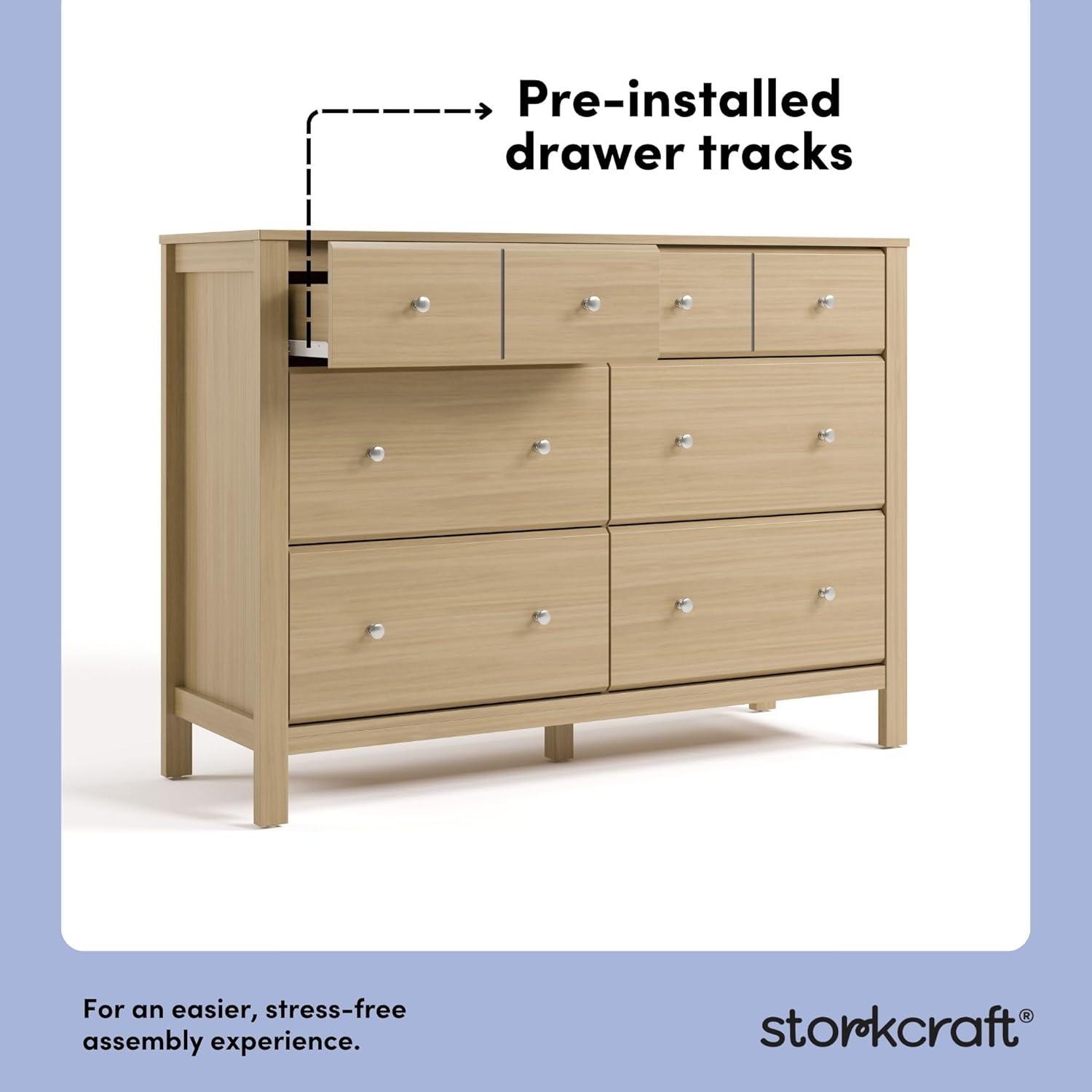imageStorkcraft Horizon 3 Drawer Chest with Changing Topper White GREENGUARD Gold Certified Includes Removable Changing Table Topper Chest of Drawers for Nursery ampamp Kids BedroomDriftwood