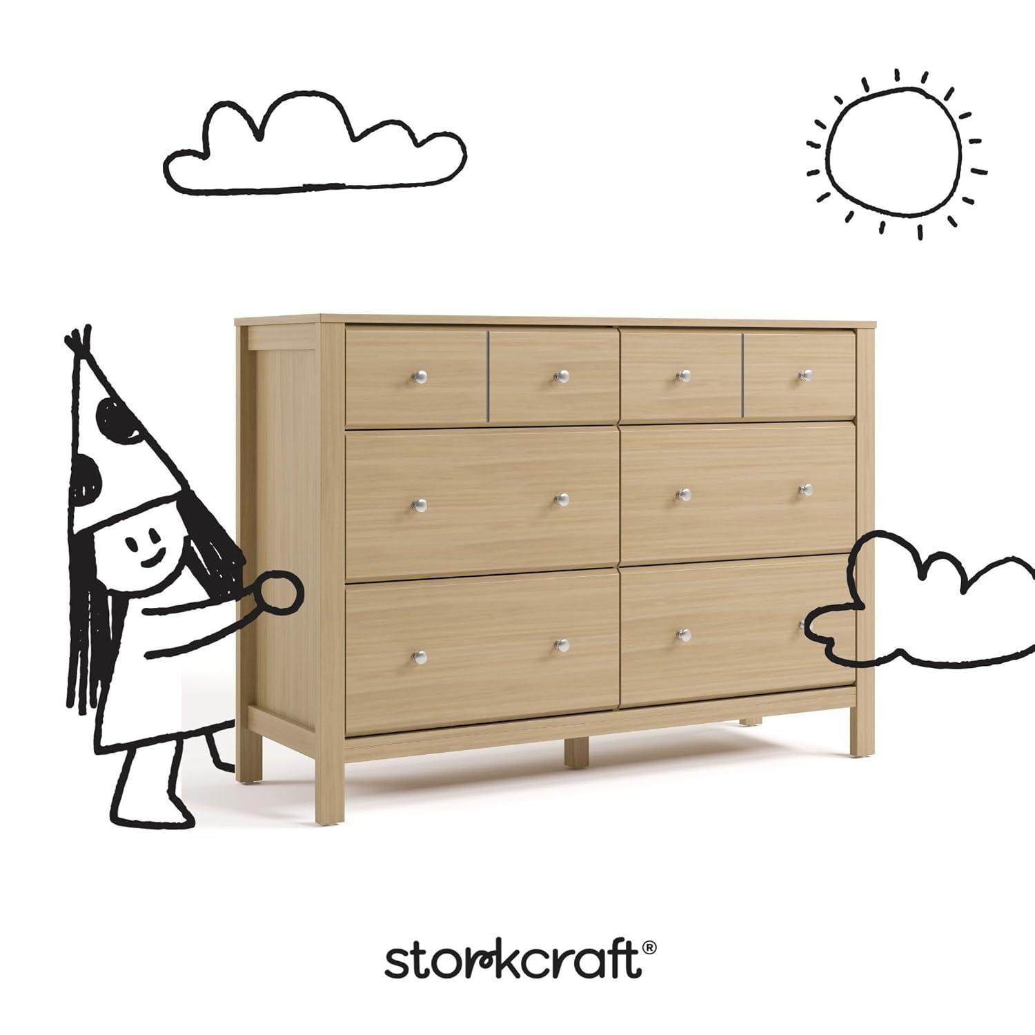 imageStorkcraft Horizon 3 Drawer Chest with Changing Topper White GREENGUARD Gold Certified Includes Removable Changing Table Topper Chest of Drawers for Nursery ampamp Kids BedroomDriftwood