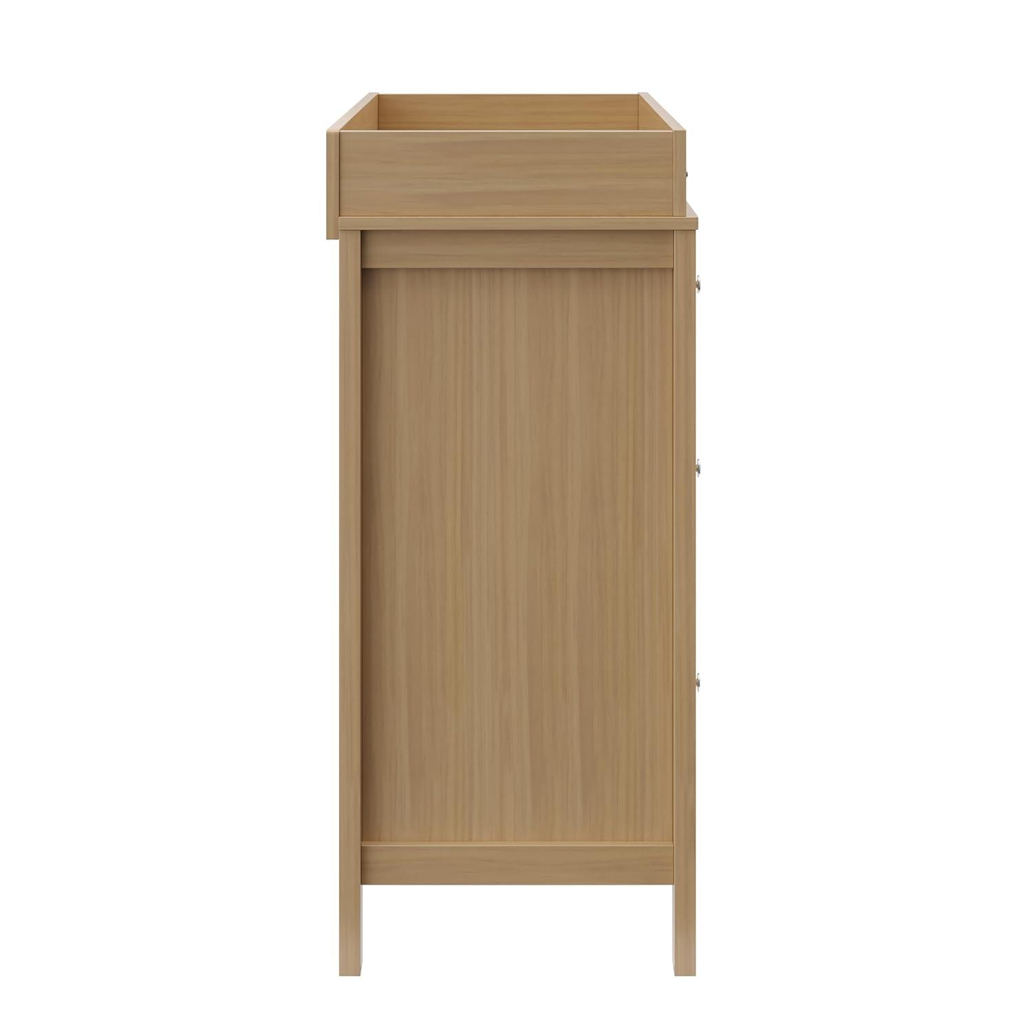 imageStorkcraft Horizon 3 Drawer Chest with Changing Topper White GREENGUARD Gold Certified Includes Removable Changing Table Topper Chest of Drawers for Nursery ampamp Kids BedroomDriftwood