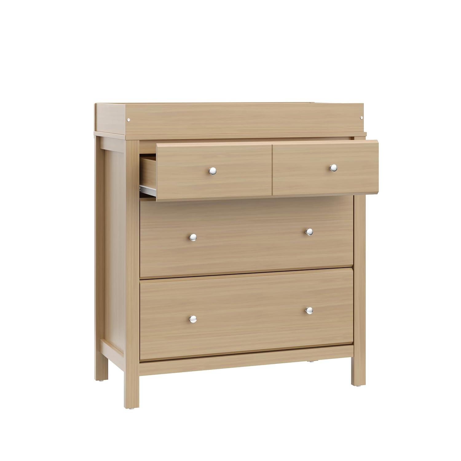 imageStorkcraft Horizon 6 Drawer Dresser Driftwood GREENGUARD Gold Certified Dresser for Nursery ampamp Kids Room Modern Storage with Interlocking Drawer SystemDriftwood