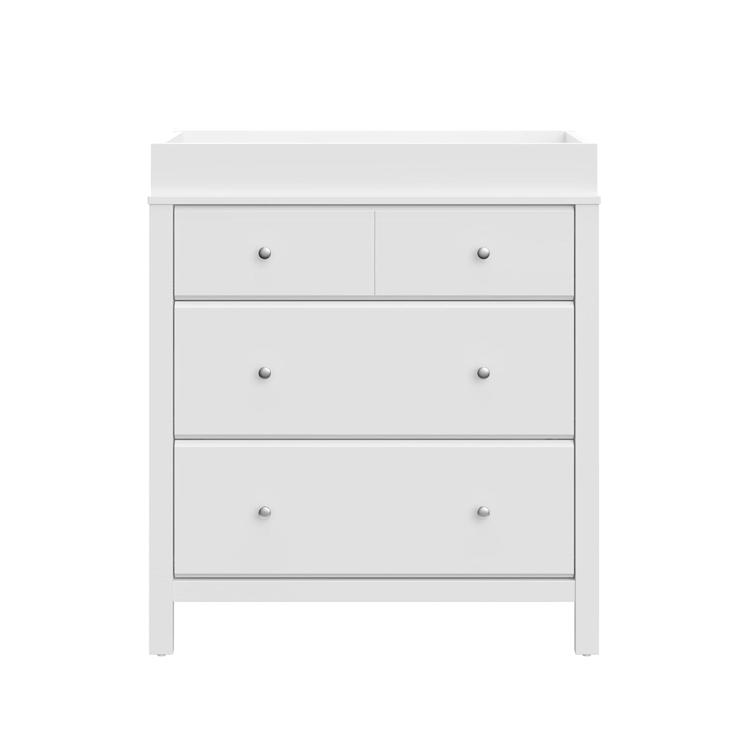 imageStorkcraft Horizon 6 Drawer Dresser Driftwood GREENGUARD Gold Certified Dresser for Nursery ampamp Kids Room Modern Storage with Interlocking Drawer SystemWhite