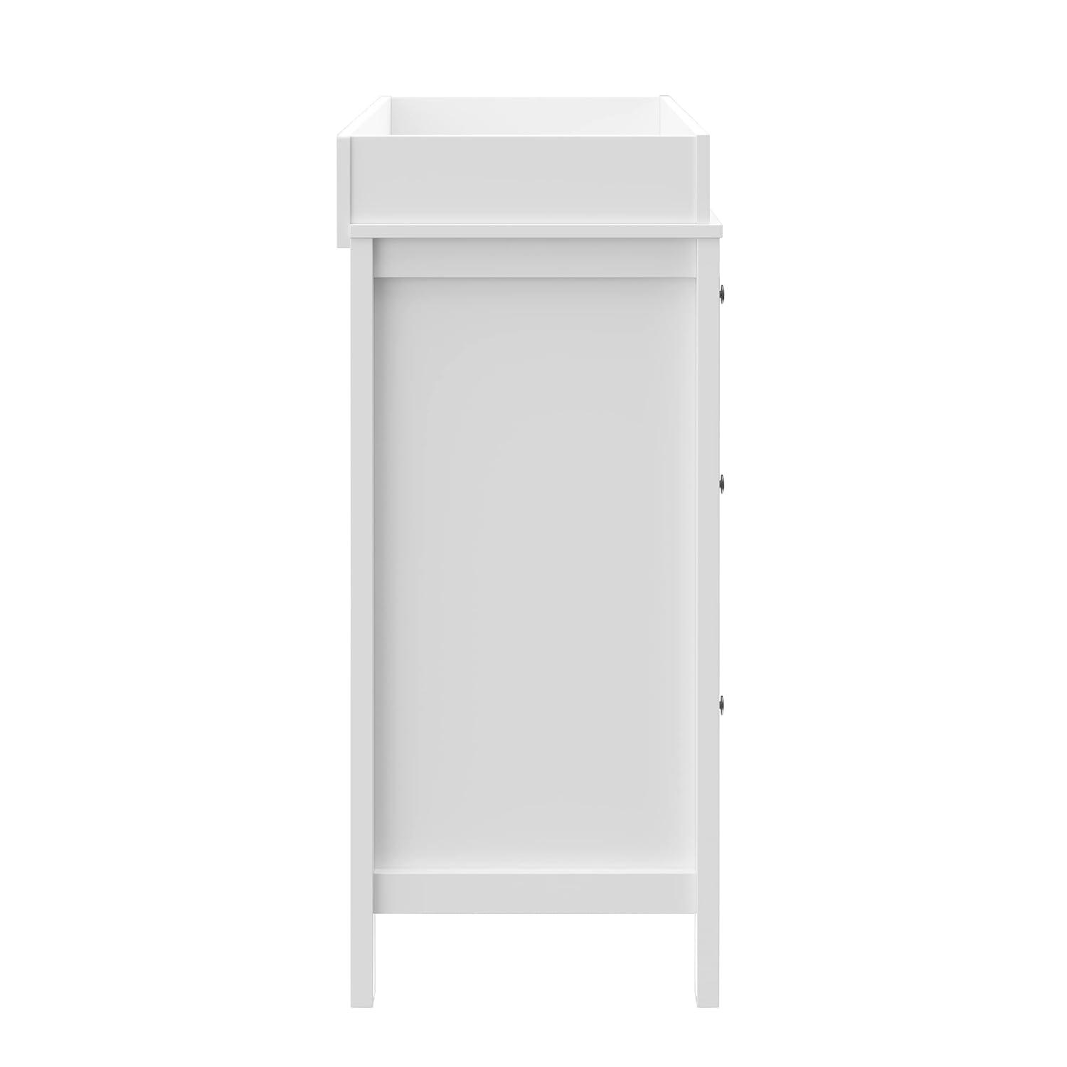 imageStorkcraft Horizon 6 Drawer Dresser Driftwood GREENGUARD Gold Certified Dresser for Nursery ampamp Kids Room Modern Storage with Interlocking Drawer SystemWhite