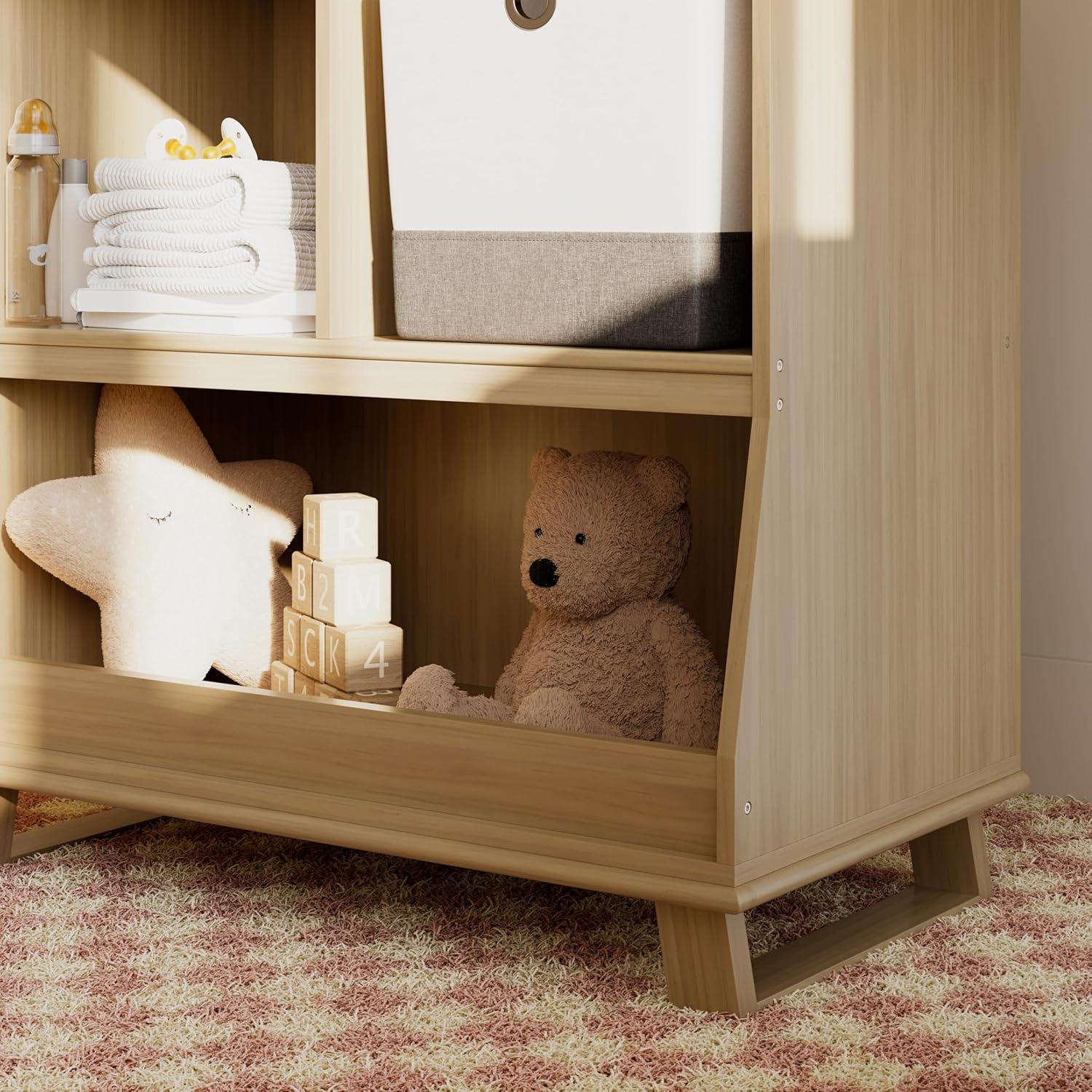 imageStorkcraft Modern Nursery Changing Table Dresser White with White GREENGUARD Gold Certified Dresser for Nursery Changing Table With DrawersDriftwood