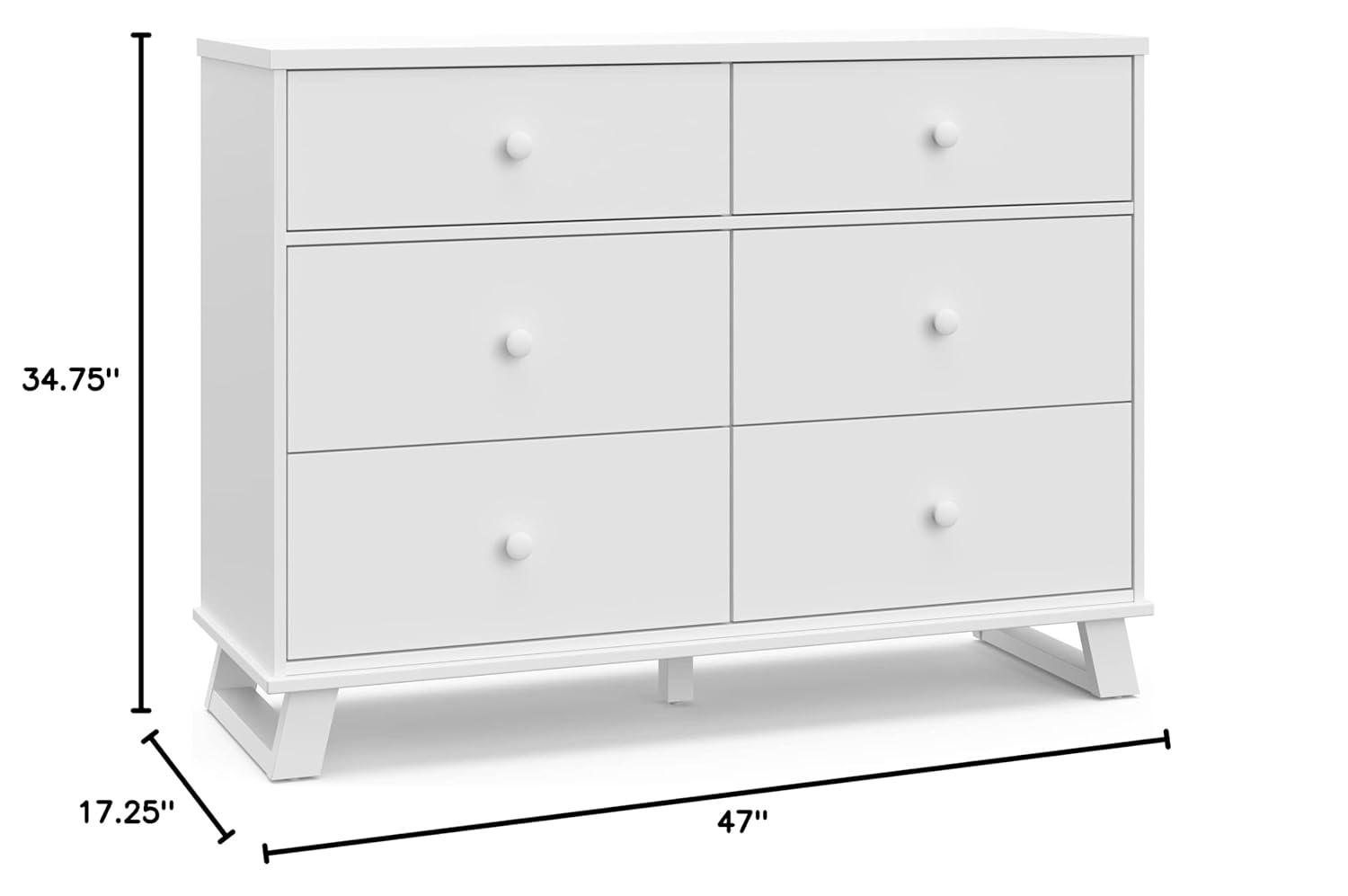 imageStorkcraft Modern Nursery Changing Table Dresser White with White GREENGUARD Gold Certified Dresser for Nursery Changing Table With DrawersWhiteWhite
