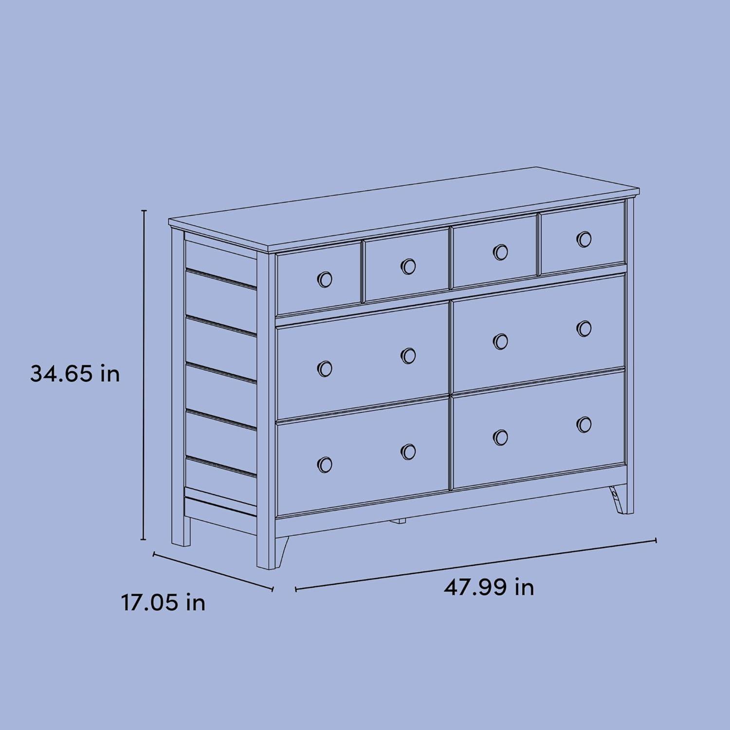 imageStorkcraft Moss 6 Drawer Dresser White GREENGUARD Gold Certified Nursery Dresser SafetyFocused Interlocking Drawer System Chest of Drawers for Bedroom Wood CraftsmanshipBlack