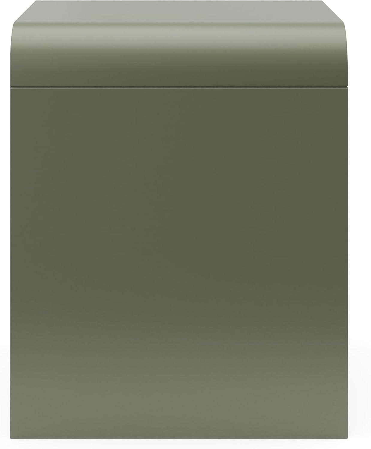 imageStorkcraft Next Santos 2Drawer Nightstand Olive with Natural GREENGUARD Gold Certified PreInstalled Drawer Tracks for Easier Assembly Nightstand Organizer for Kids BedroomOlive With Natural