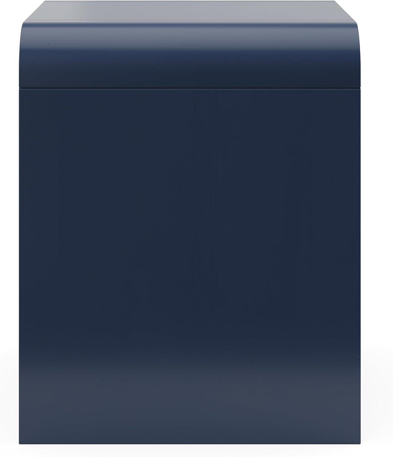 imageStorkcraft Next Santos 2Drawer Nightstand Olive with Natural GREENGUARD Gold Certified PreInstalled Drawer Tracks for Easier Assembly Nightstand Organizer for Kids BedroomMidnight Blue With Natural