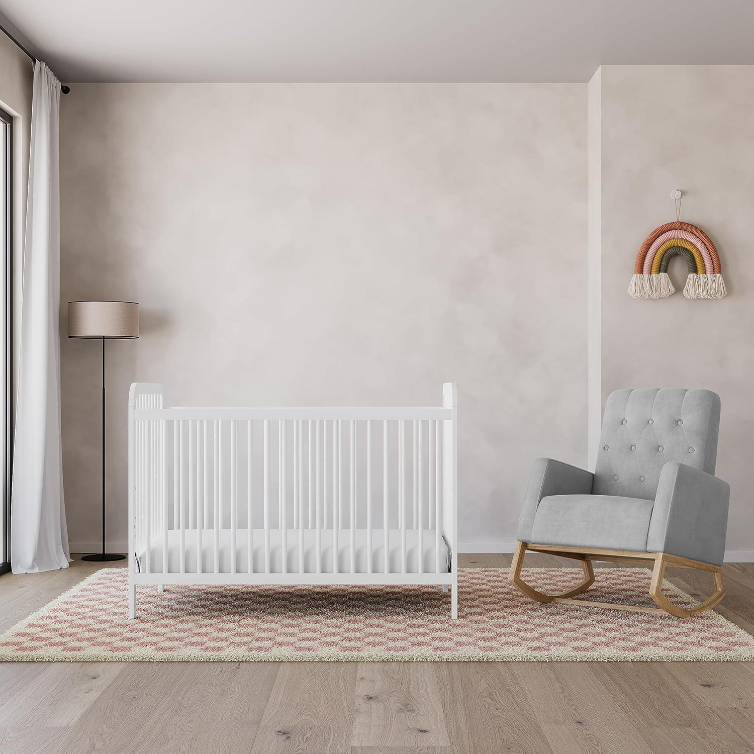 imageStorkcraft Northern Lights Premium Upholstered Nursery Rocking Chair Ivory with Natural Stylish ampamp Supportive Nursery Chair with Natural Wood Rocker Base Premium Button Tufting for Classic StyleNaturalSteel