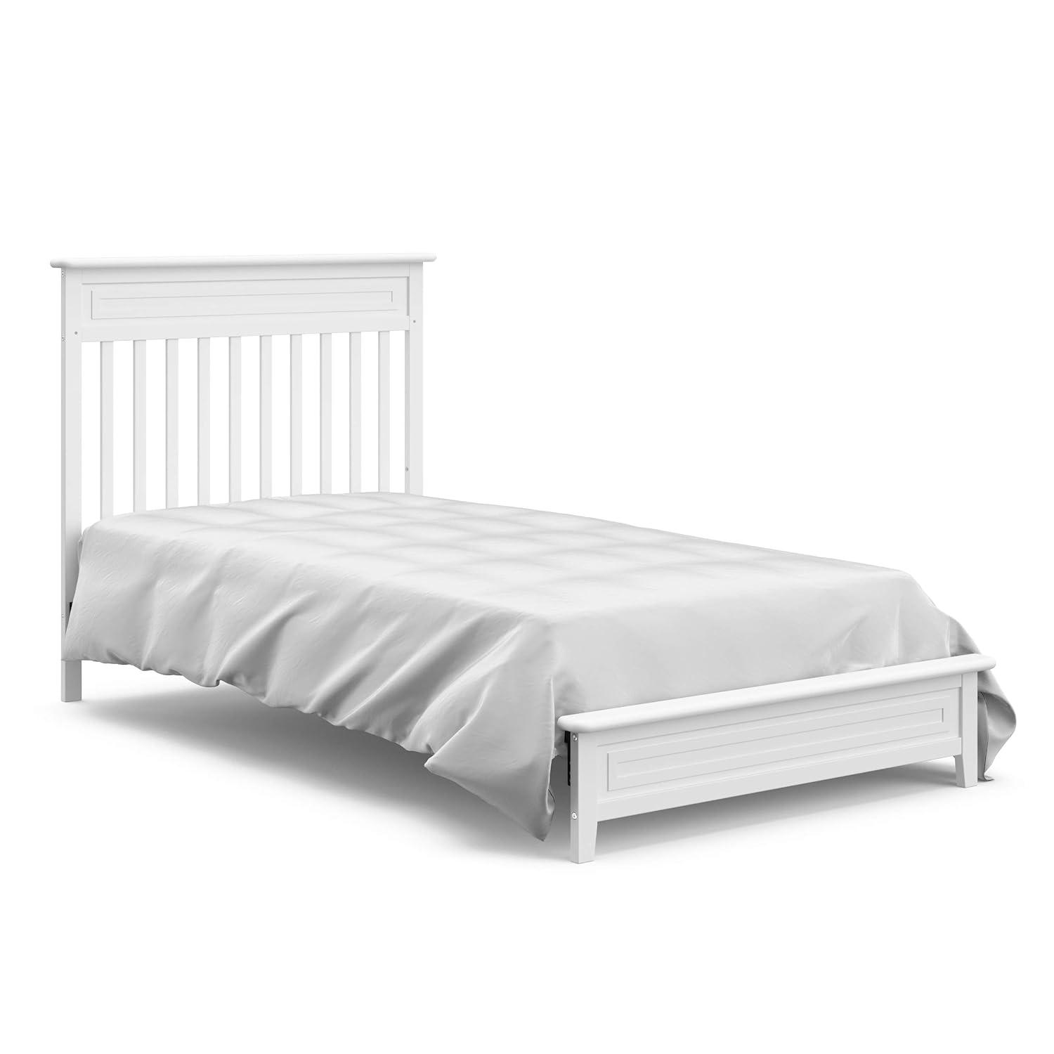 imageStorkcraft Petal 4in1 Convertible Mini Crib White GREENGUARD Gold Certified Converts to Daybed and TwinSize Bed Bonus 275inch Mini Crib Mattress Included Ideal for Small SpacesWhite