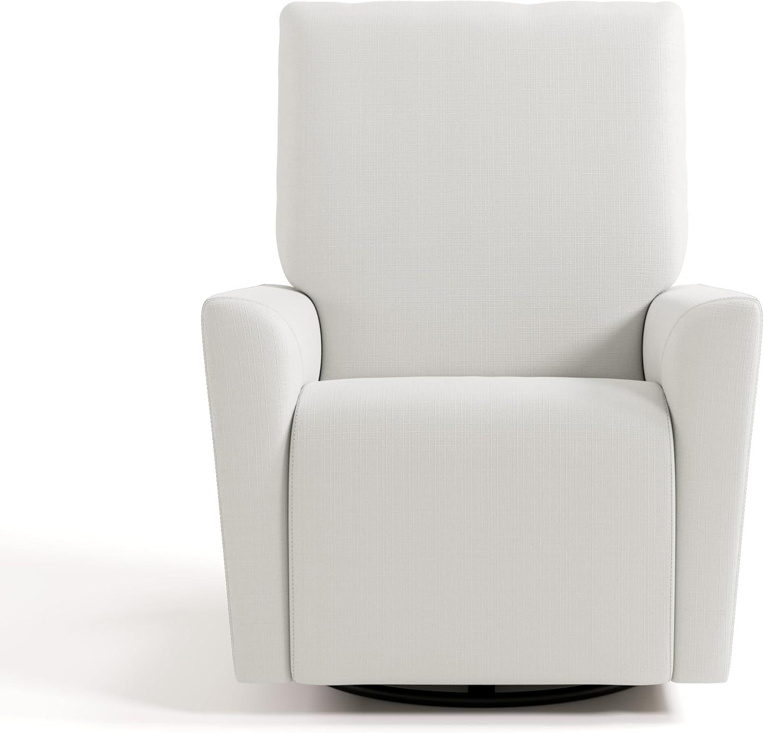 imageStorkcraft Santorini Deluxe Power Recliner Swivel Glider Ivory Basketweave Premium Electronic Power Recliner for Nursery Includes DualUSB Charging Port for USBA ampamp USBC Glider Rocking ChairIvory Basketweave