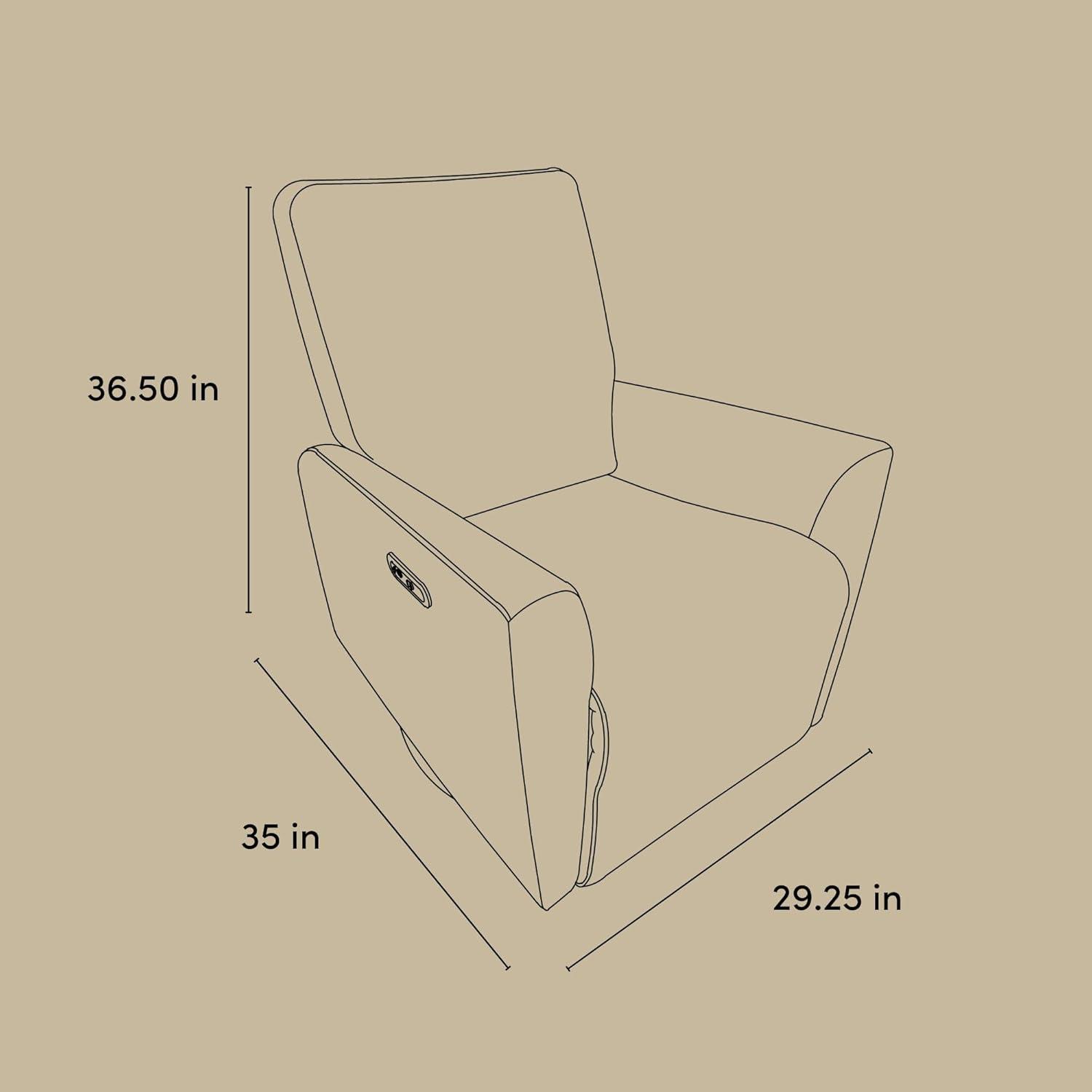 imageStorkcraft Santorini Deluxe Power Recliner Swivel Glider Ivory Basketweave Premium Electronic Power Recliner for Nursery Includes DualUSB Charging Port for USBA ampamp USBC Glider Rocking ChairIvory Boucle