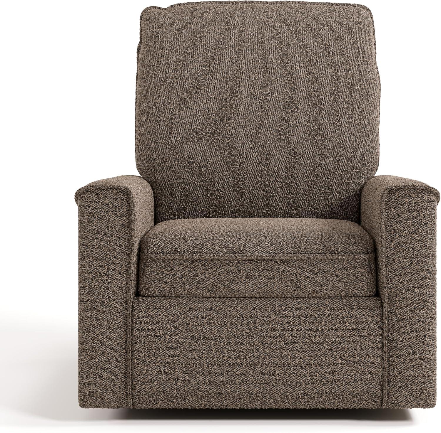 imageStorkcraft Santos Deluxe Power Recliner Swivel Glider Ivory Boucle Premium Electronic Power Recliner for Nursery Includes DualUSB Charging Port with USBA ampamp USBC Glider Rocking ChairMountain Brown Boucle