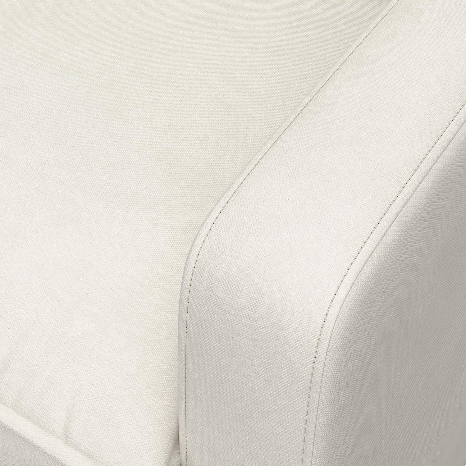 imageStorkcraft Timeless Reclining Glider Ivory USB Charging Port 360Degree Metal Swivel Base Manual Extending Foot Rest Supportive Cushions Durable FabricIvory