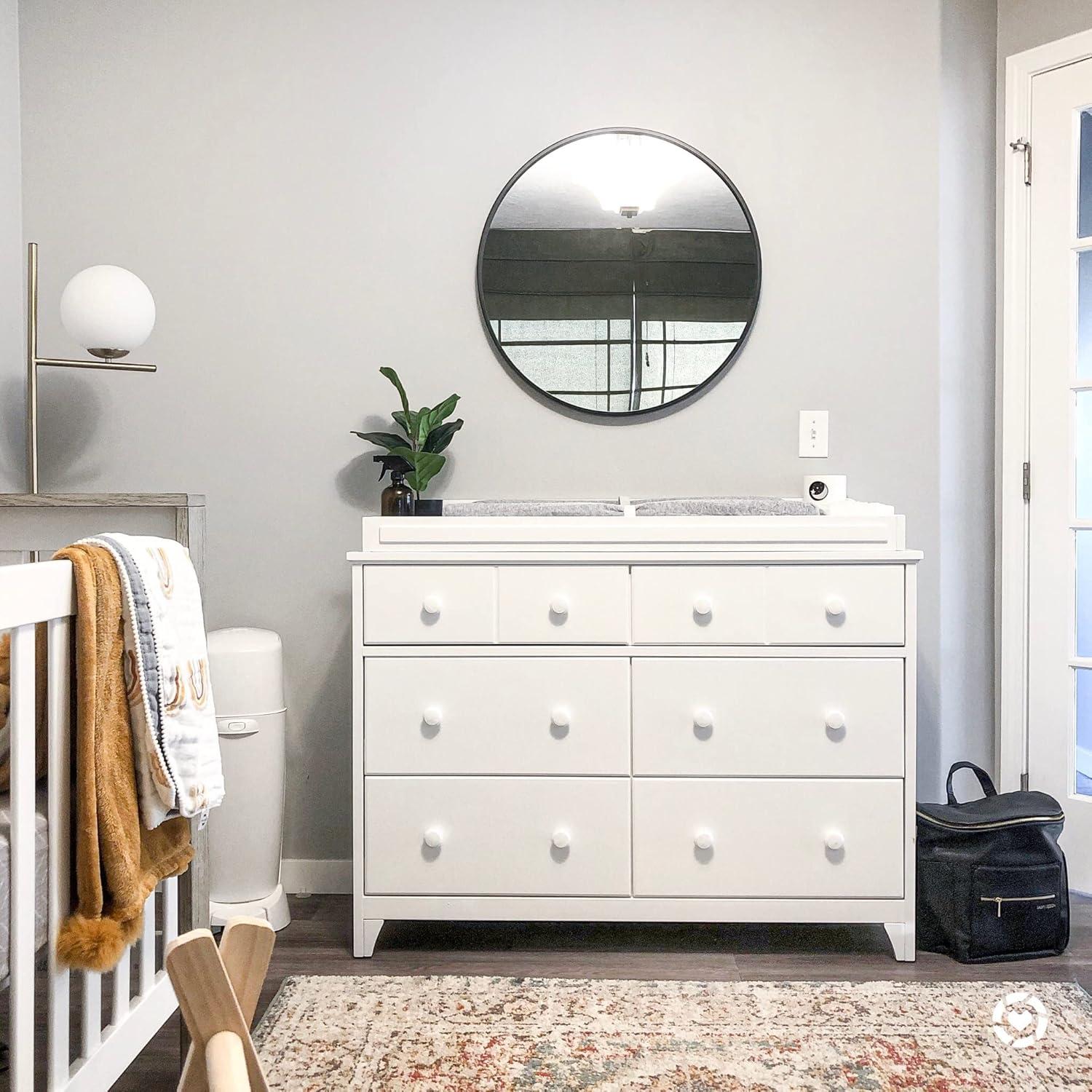 imageStorkcraft Universal Changer Topper White Transforms Dresser Into Baby Changing Station Fits Standard Size 3 Compartments Essentials Soft Felt BottomWhite