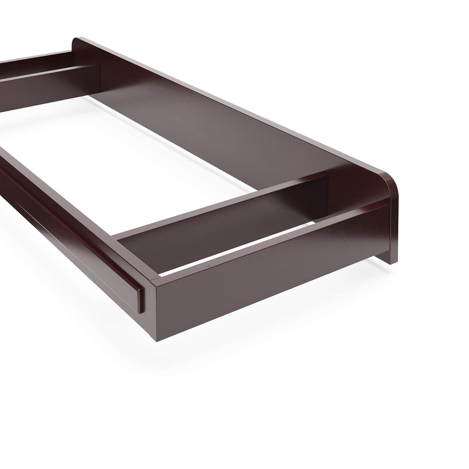 imageStorkcraft Universal Changer Topper White Transforms Dresser Into Baby Changing Station Fits Standard Size 3 Compartments Essentials Soft Felt BottomEspresso