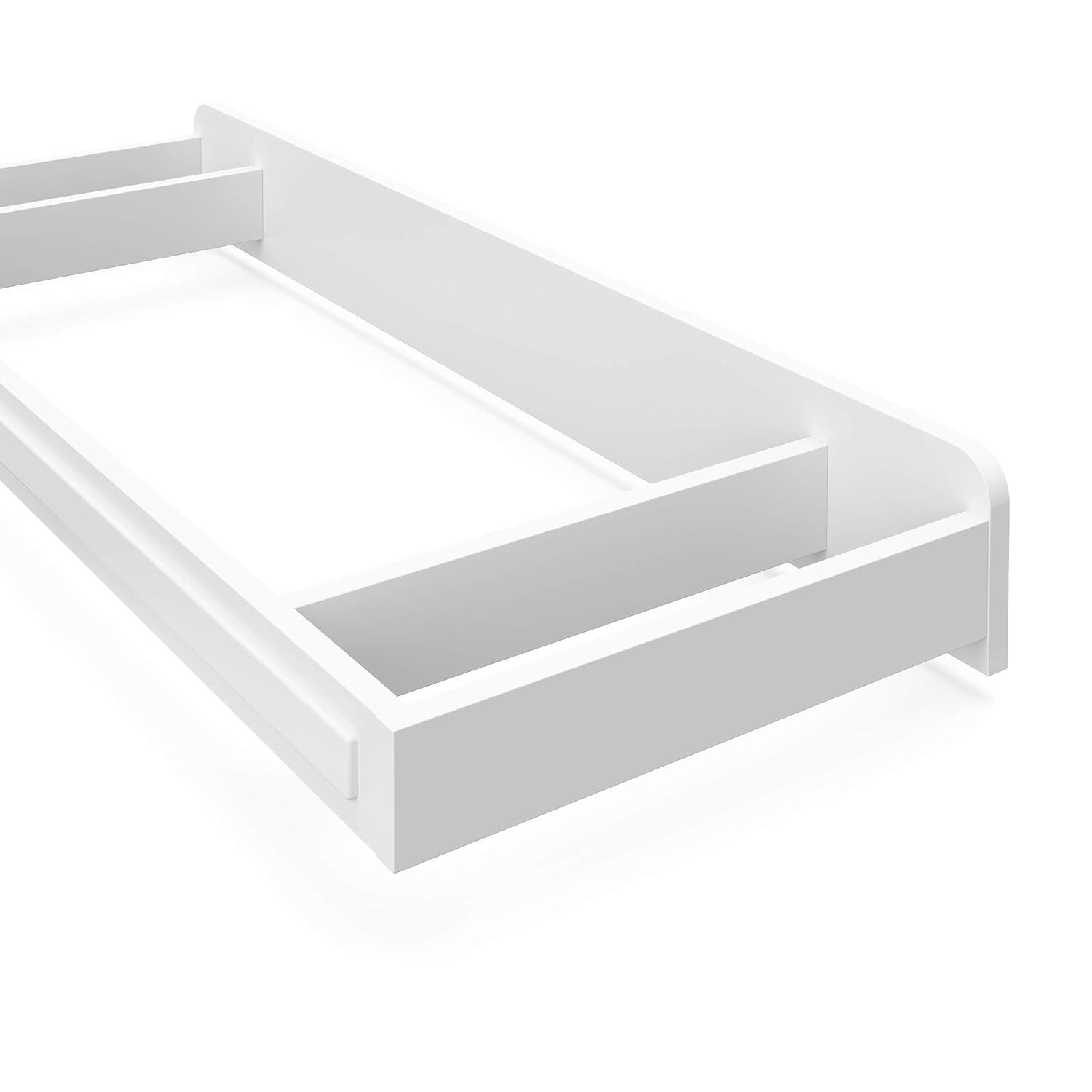 imageStorkcraft Universal Changer Topper White Transforms Dresser Into Baby Changing Station Fits Standard Size 3 Compartments Essentials Soft Felt BottomWhite