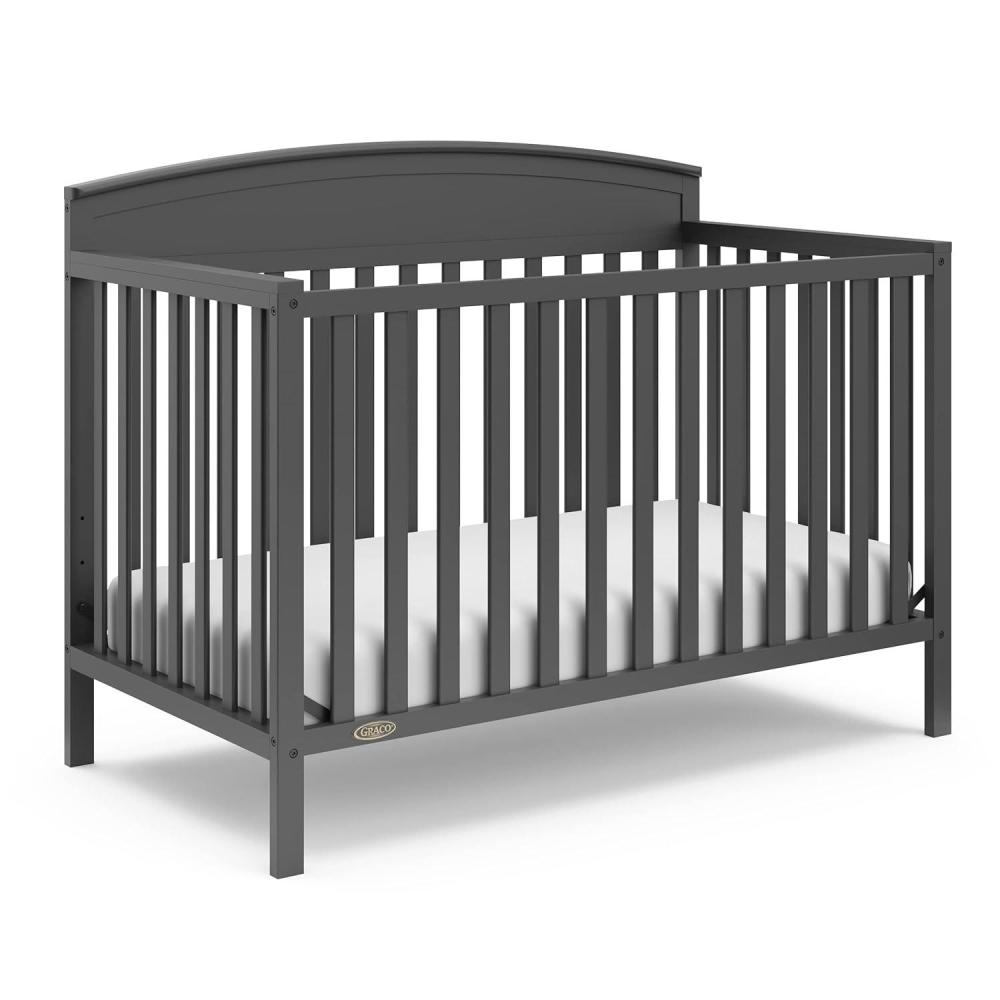 imageGraco Benton 5in1 Convertible Crib White GREENGUARD Gold Certified Converts from Baby Crib to Toddler Bed Daybed and FullSize Bed Fits Standard FullSize Crib MattressGrey