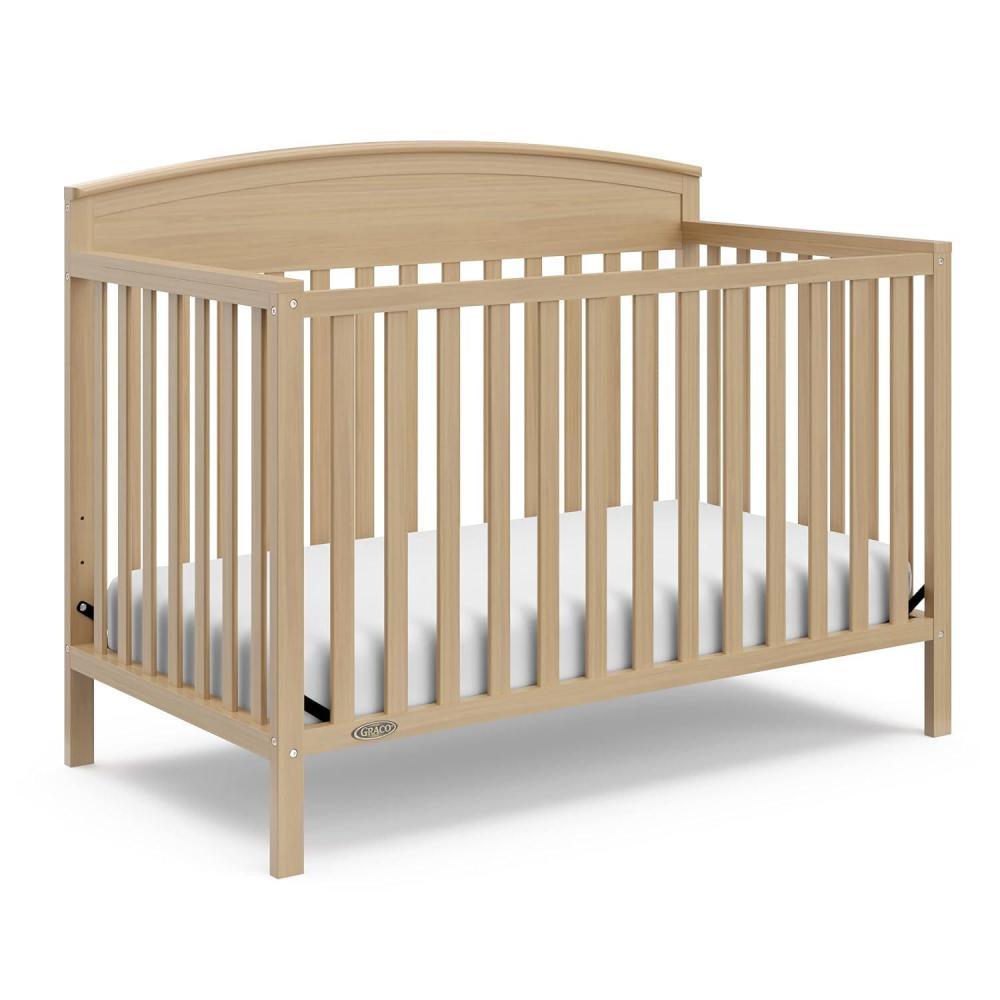 imageGraco Benton 5in1 Convertible Crib White GREENGUARD Gold Certified Converts from Baby Crib to Toddler Bed Daybed and FullSize Bed Fits Standard FullSize Crib MattressDriftwood