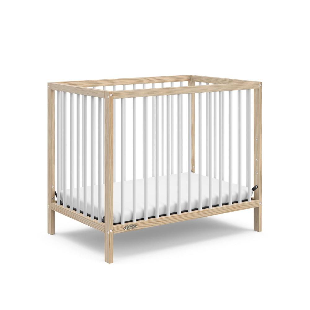 imageGraco Teddi 5in1 Convertible Crib ampamp Changer with Drawer Olive GREENGUARD Gold Certified Baby Crib Crafted from Wood Converts to Toddler Bed Daybed and FullSize BedNaturalWhite