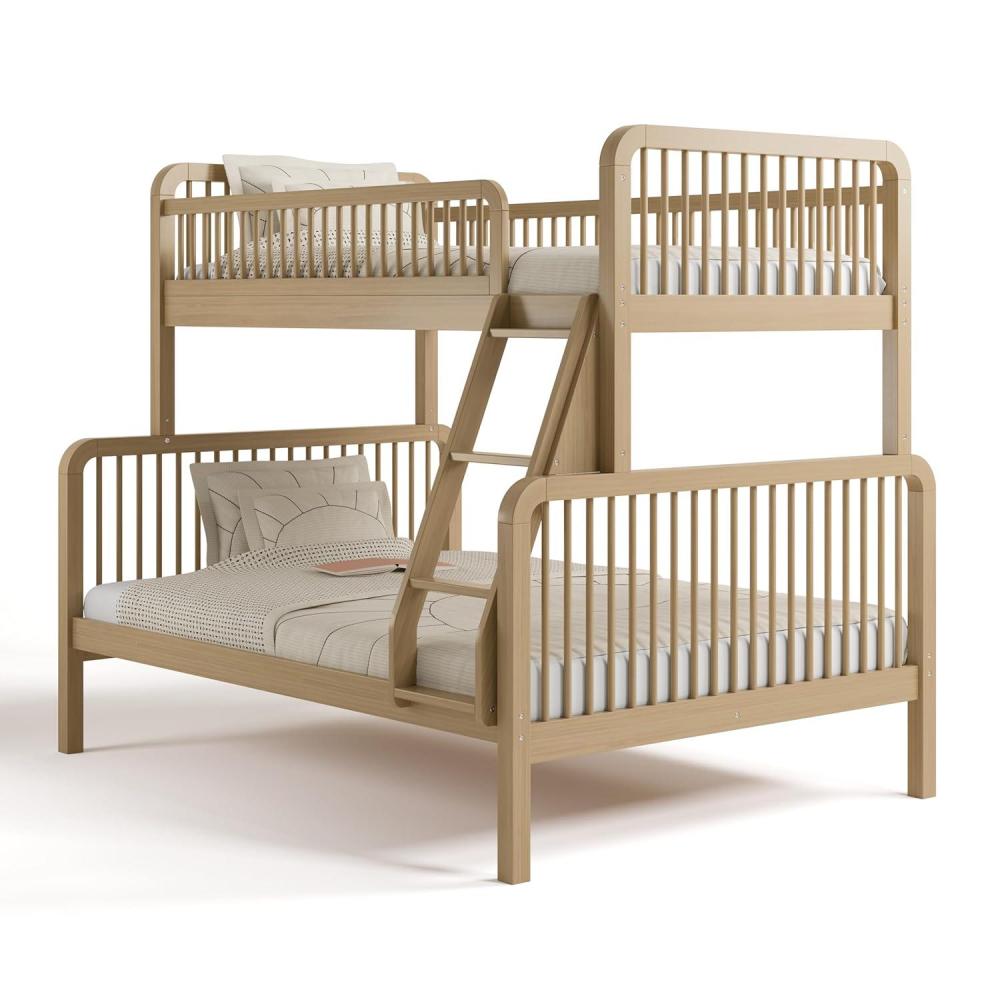 imageStorkcraft Pasadena Toddler Bed White with Driftwood GREENGUARD Gold Certified Fits Standard FullSize Crib ampamp Toddler Mattress Toddler Safety Guardrails Included Complete Design with FootboardDriftwood