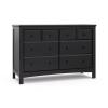 imageGraco Benton 6 Drawer Double Dresser White  Easy New Assembly Process Universal Design Durable Steel Hardware and EuroGlide Drawers with Safety Stops Coordinates with Any NurseryBlack