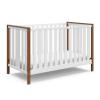 imageStorkcraft Modern Pacific 4in1 Convertible Crib White with Vintage Driftwood  GREENGUARD Gold Certified Converts from Baby Crib to Toddler Bed and FullSize Bed Adjustable Mattress Support BaseWhiteVintage Driftwood