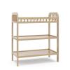 imageStorkcraft Pasadena Changing Table with WaterResistant Changing Pad Driftwood  GREENGUARD Gold Certified Includes Bonus WaterResistant Changing Pad with Safety Strap 2 Open ShelvesDriftwood