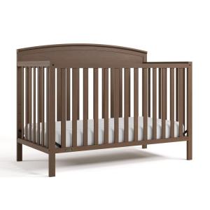 Graco Benton 5-in-1 Convertible Crib (White) – GREENGUARD Gold Certified, Converts from Baby Crib to Toddler Bed, Daybed and Full-Size Bed, Fits Standard Full-Size Crib Mattress(Hazelnut)